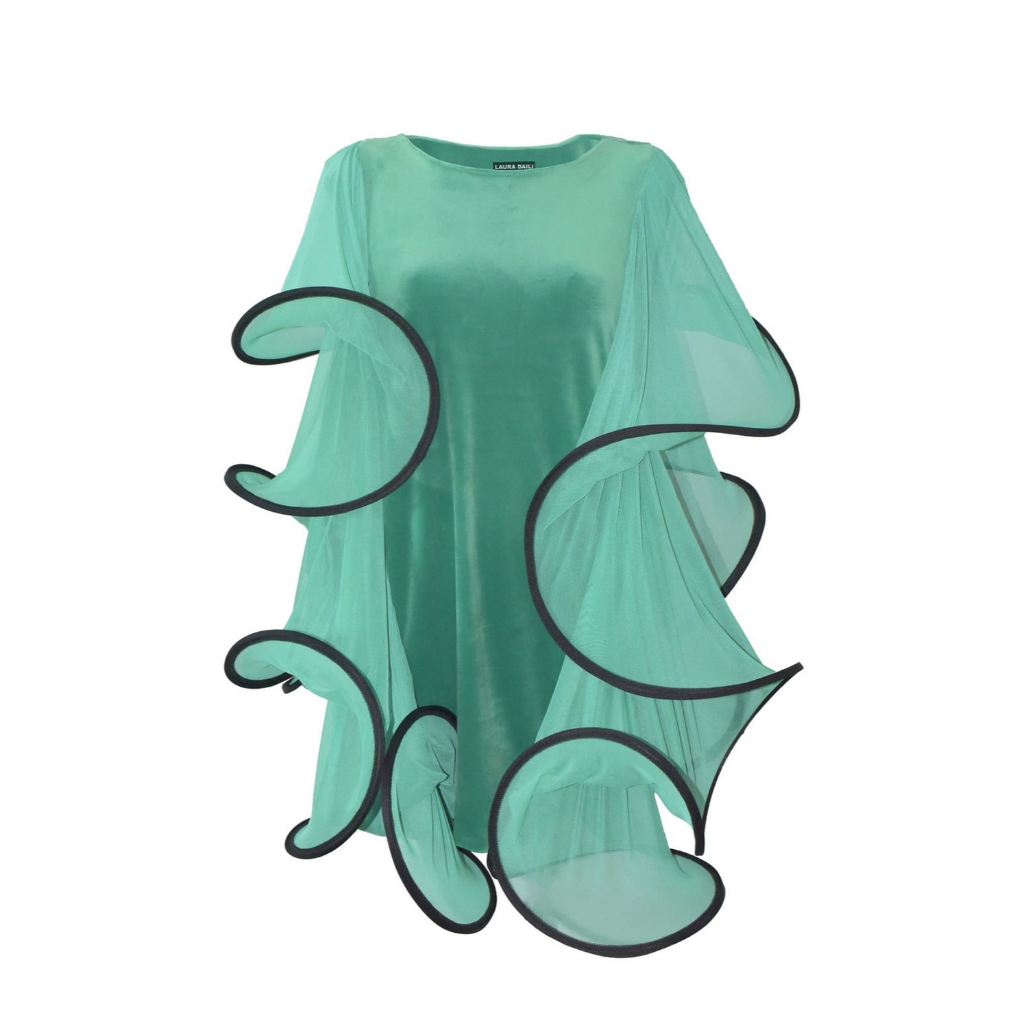 Women's Green / Black Statement Green Sculptural Dress | L/Xl | Laura Daili