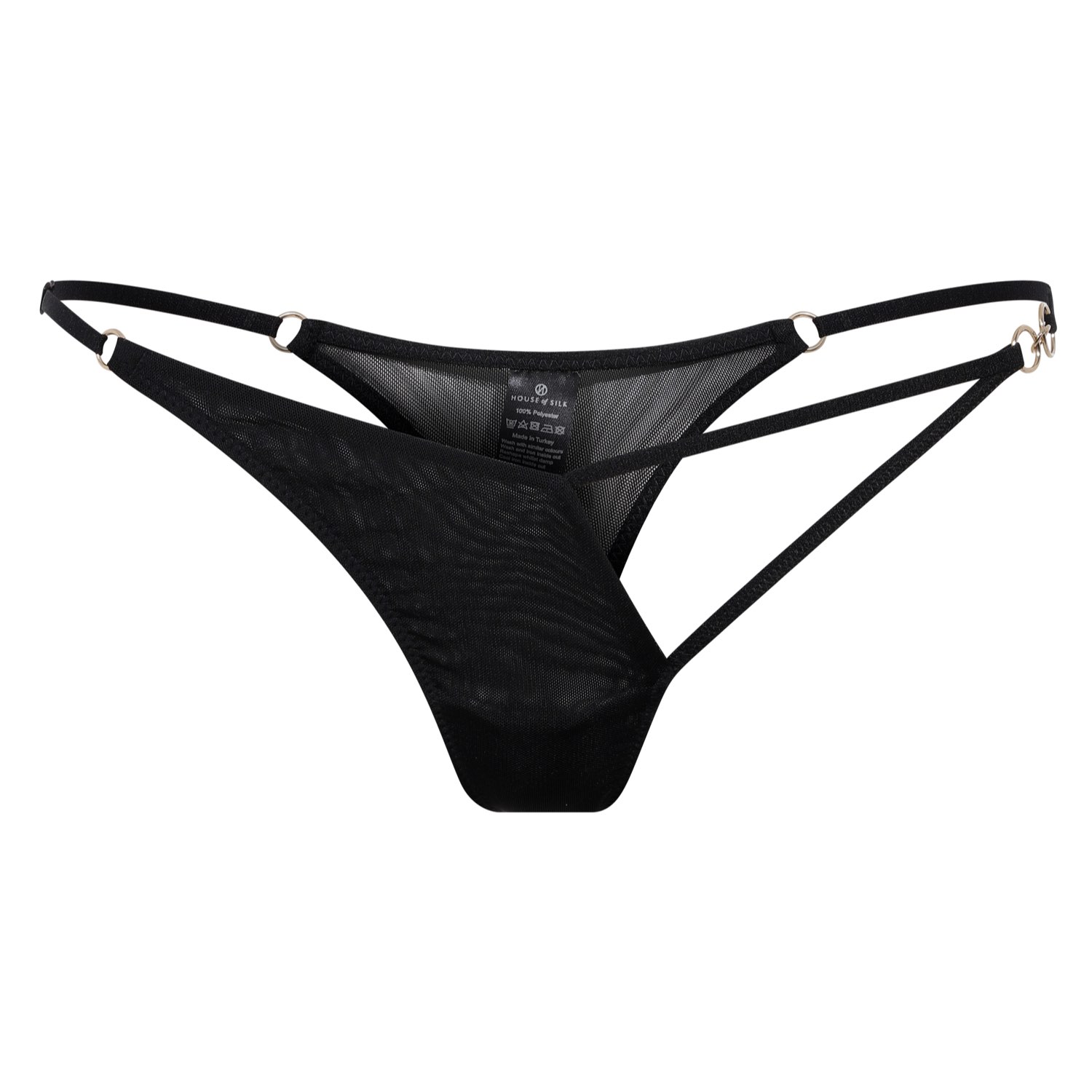 House Of Silk Women's Daphné Thong Black In Black