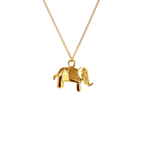 Gucci Mini Elephant Necklace Gold