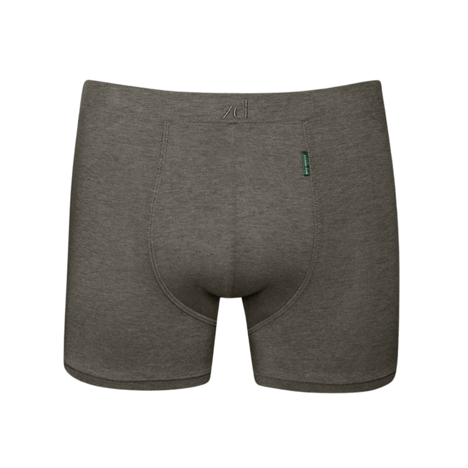 Zd Zero Defects Men's Apolo Trunk Soy Fiber – Comfort & Natural Freshness - Color Dark Green In Green