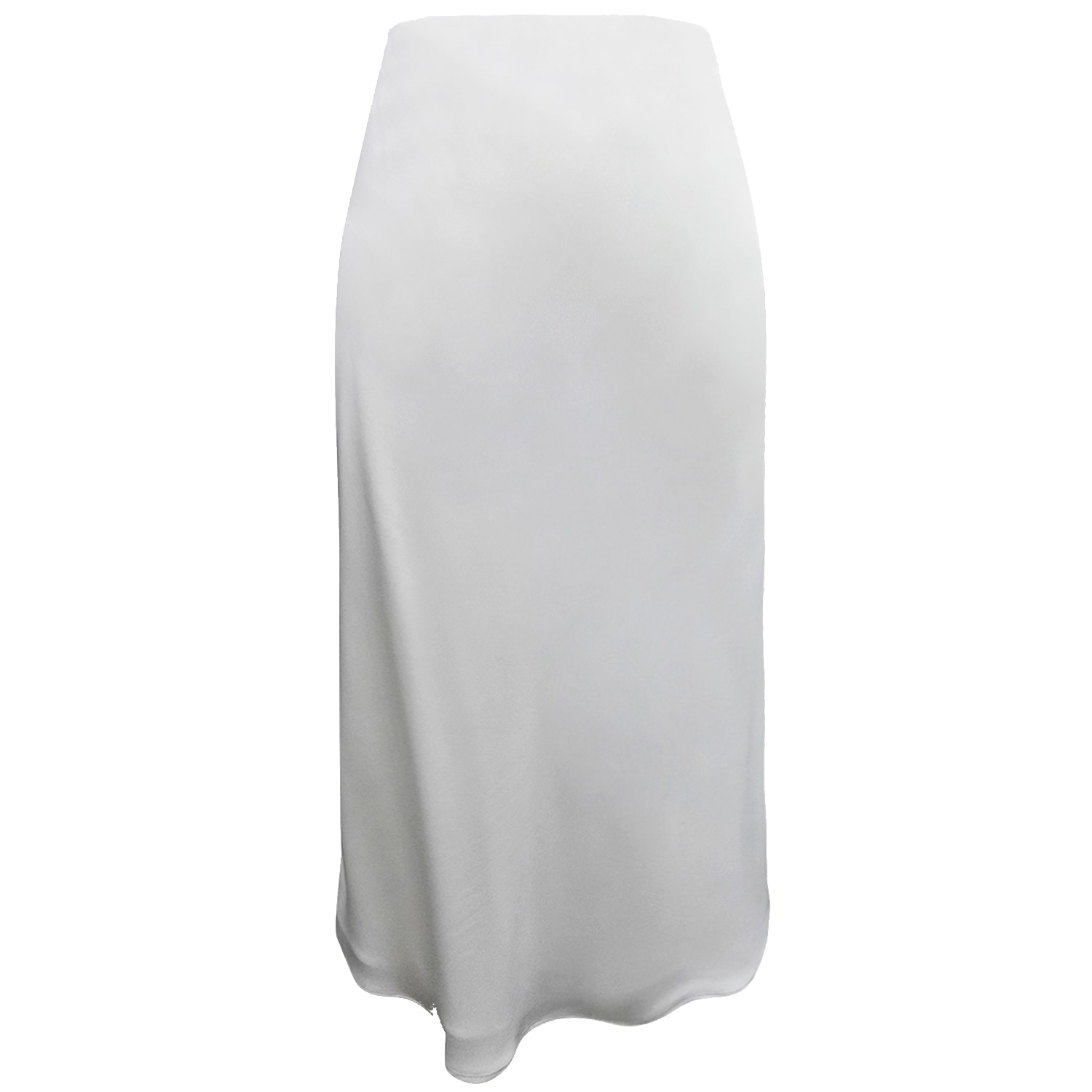 RIVIERA SOIRÉE WOMEN'S WHITE CHERYL SATIN MIDI SKIRT