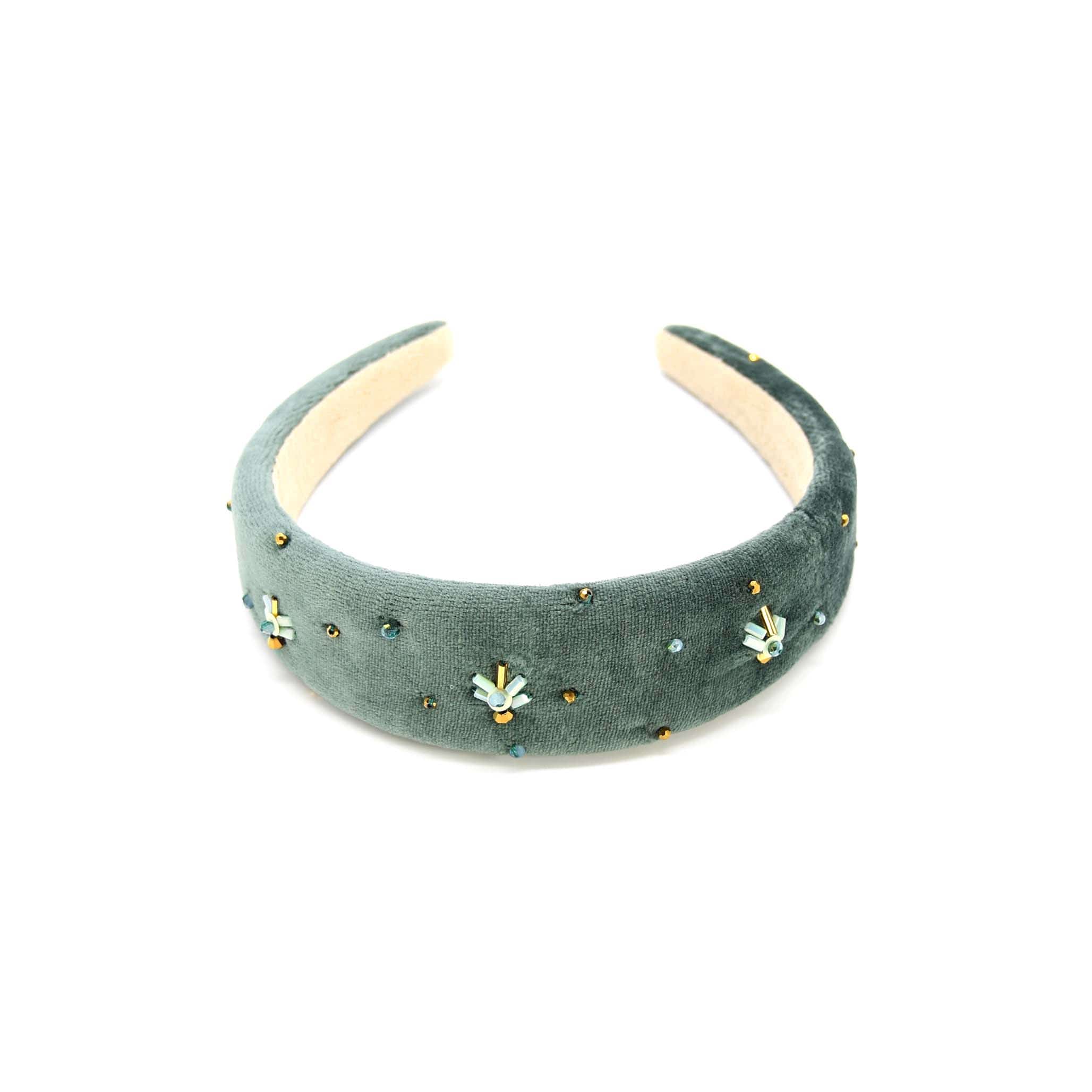 Women’s Blue The Teal Handmade Headband Adiba