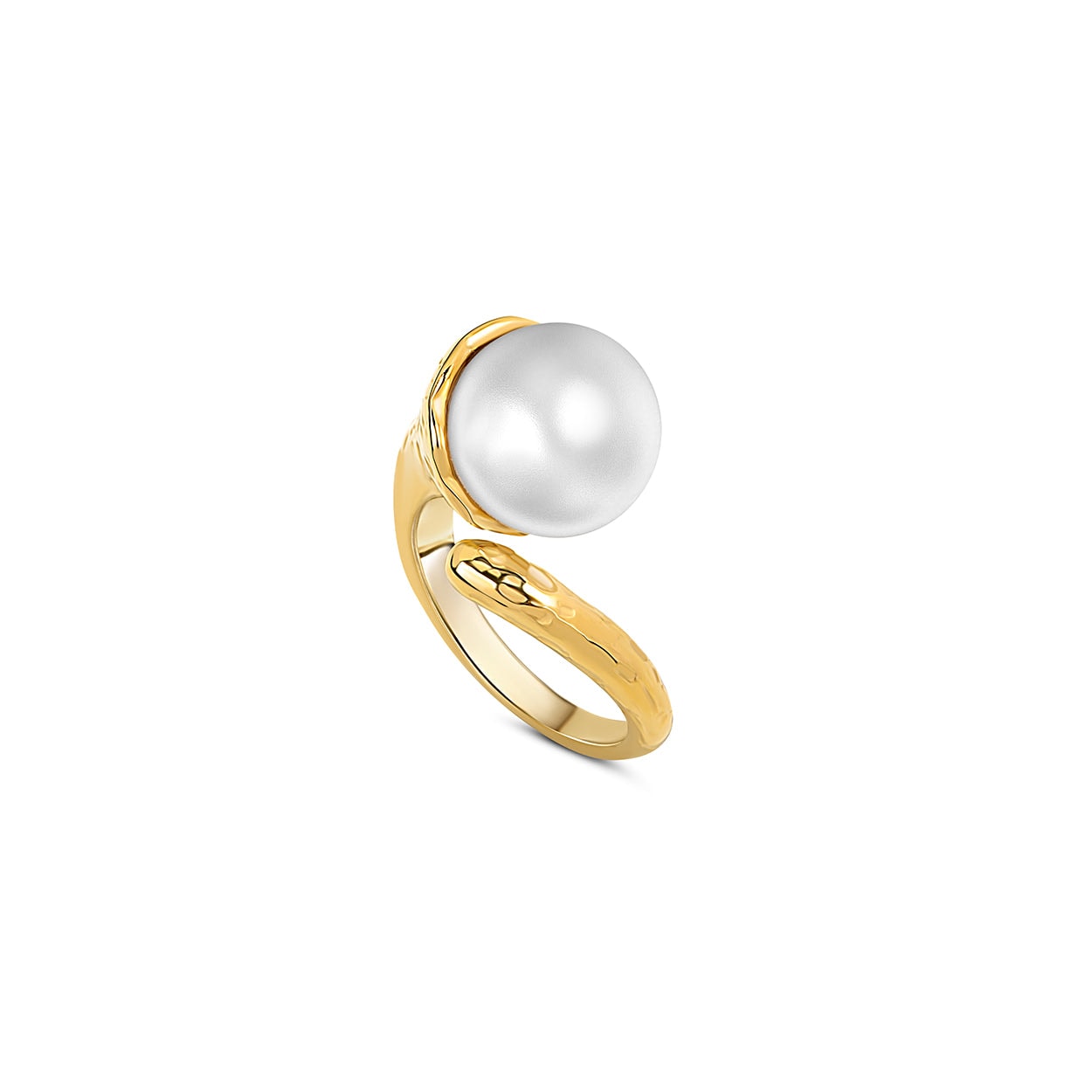 By Majime Women's Marée Gold Pearl Ring
