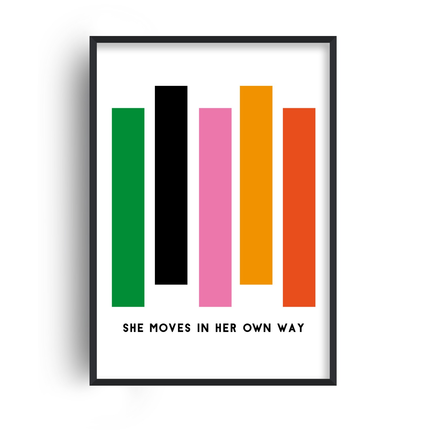 Fanclub She Moves In Her Own Way Music Giclée Art Print In White