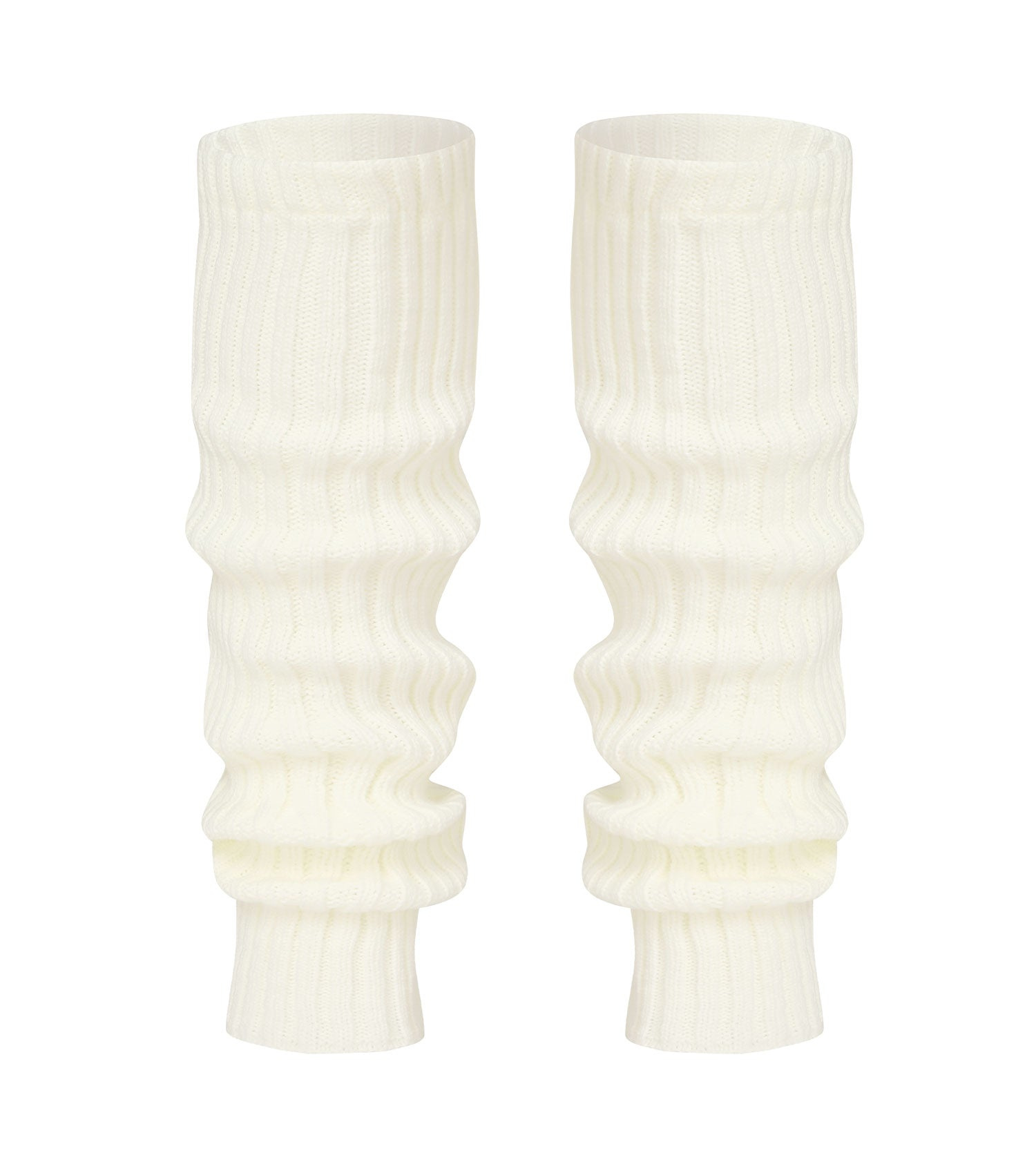 Women's Thick Leg Warmer In Beige White | One Size | Everau Australia