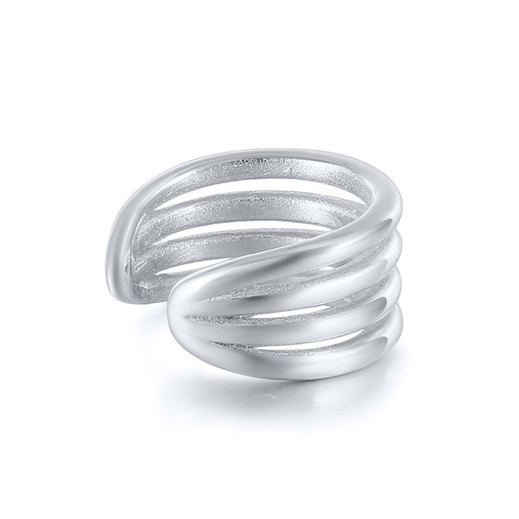 Gold Trip Women's Orbit Ear Cuff In Silver In Silver