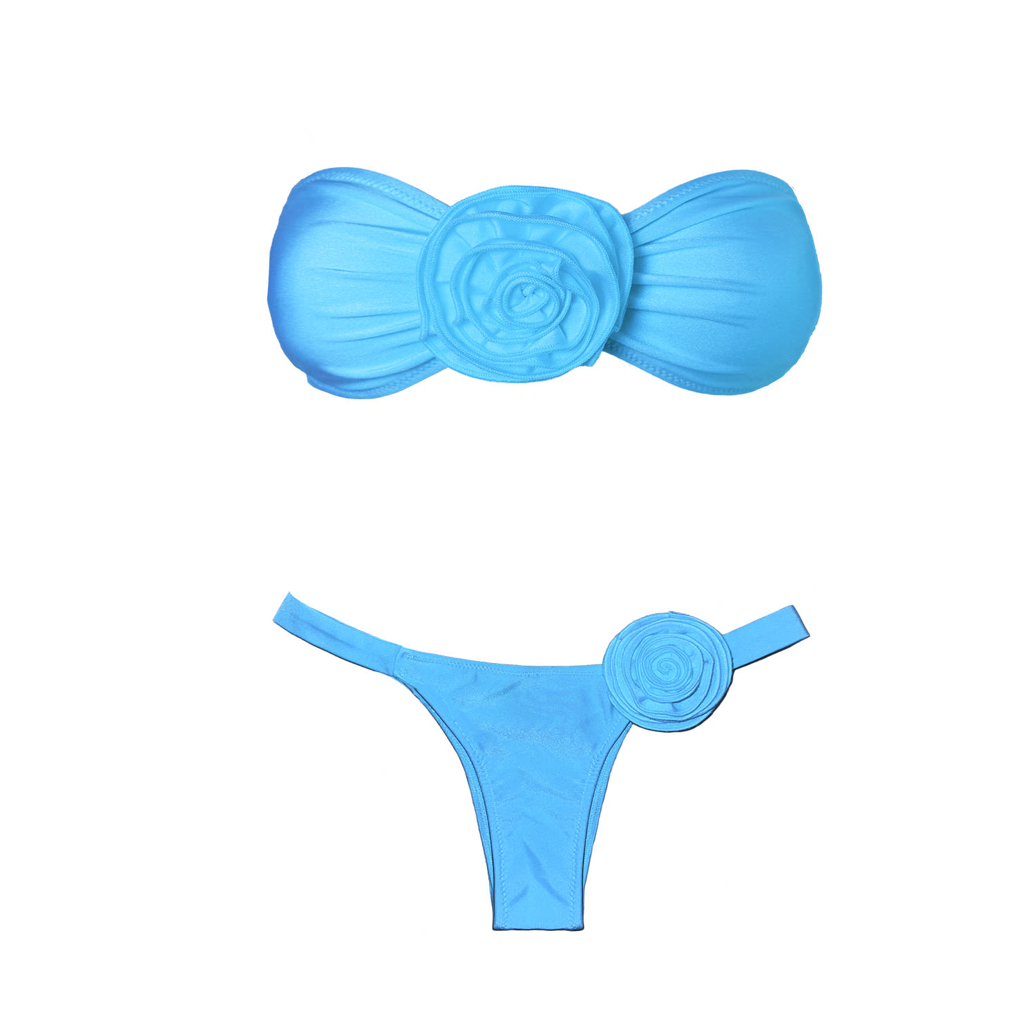 Women's Rosé Bikini Azure Blue | Small | Ak Royalty Resortwear