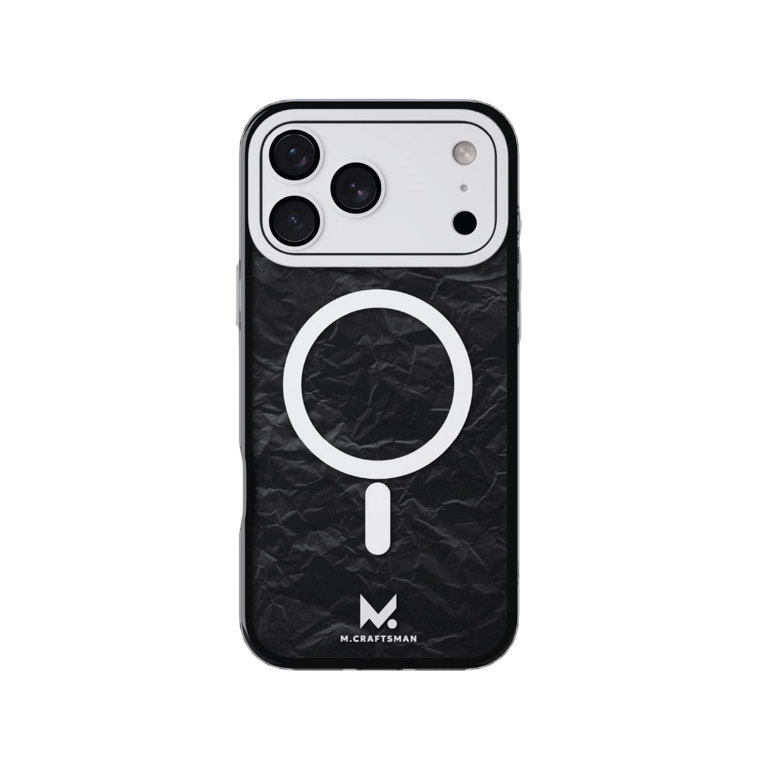 M.craftsman Mcraftsman Iphone Case With Camera Plate Combo - Black Crease In Black