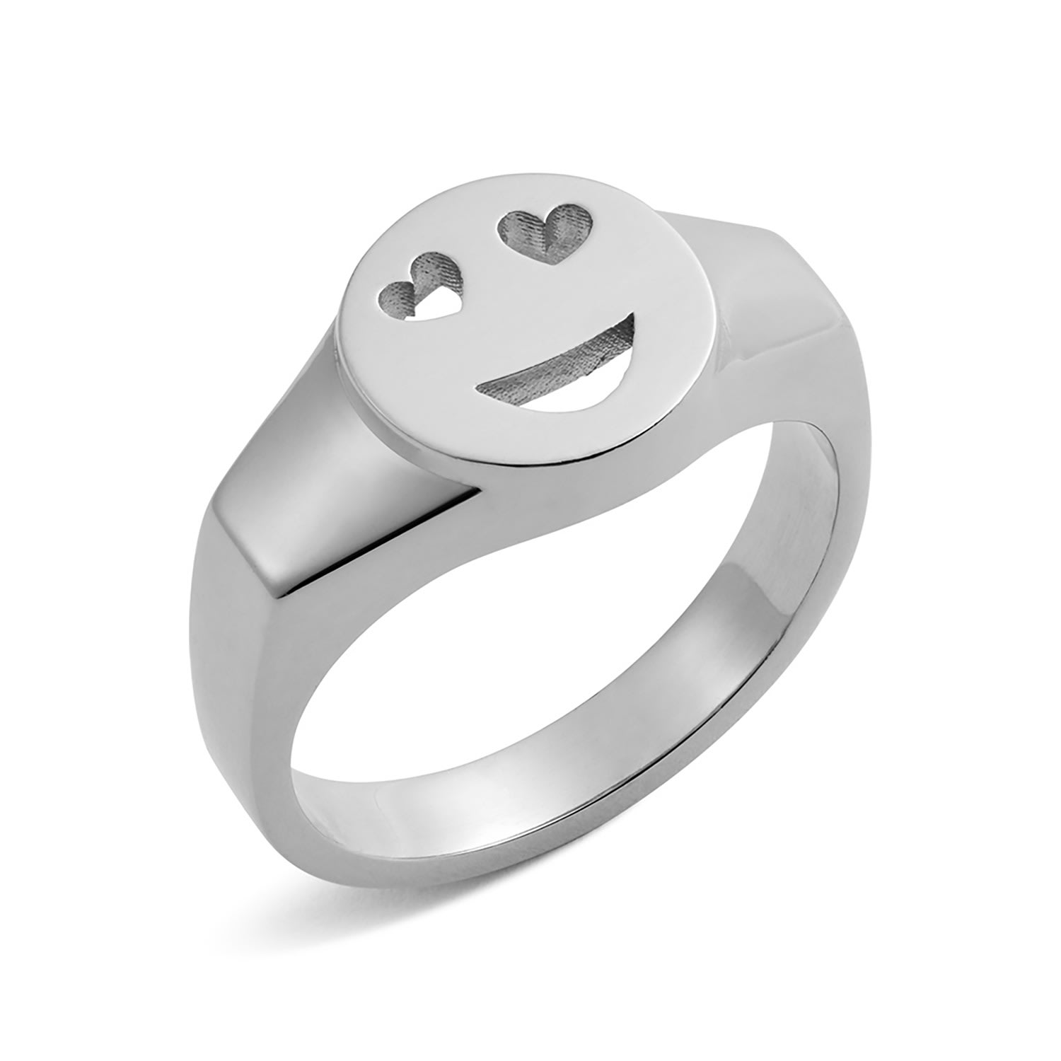 Women’s Mood Signet Ring Love - Silver Toolally