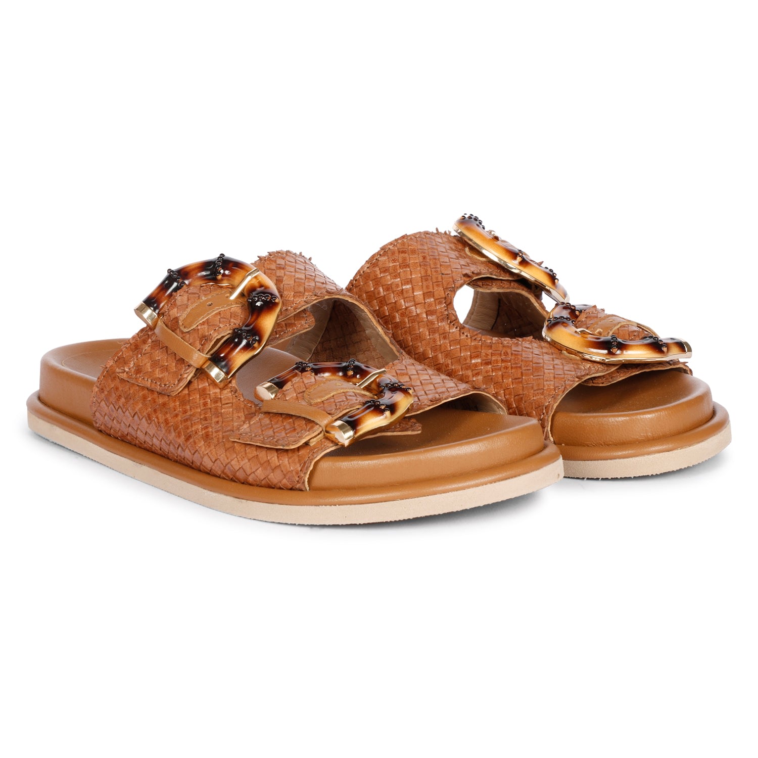 Women’s Brown Venice Cuoio - Flat Sandals 5 Uk Saint G