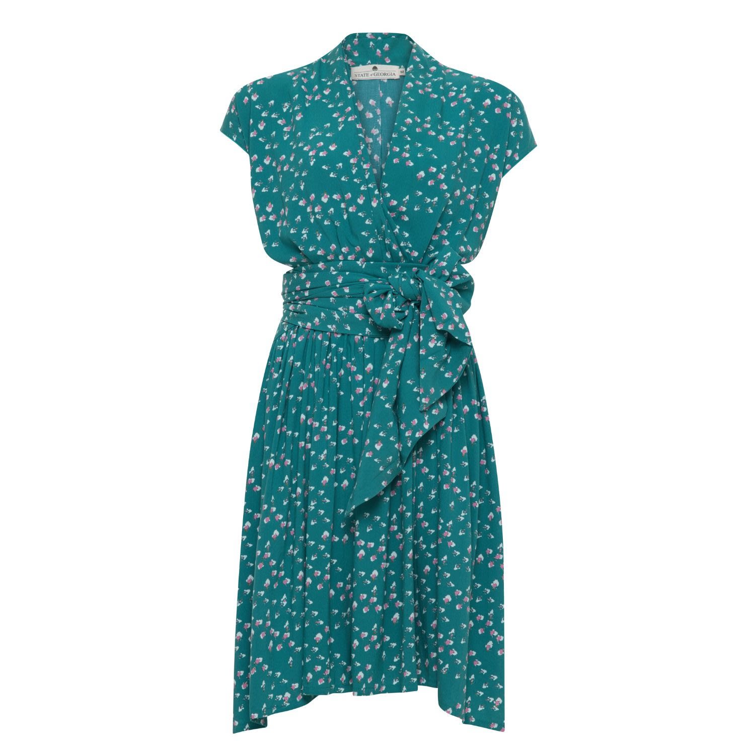 State Of Georgia Women's The Point Dress Short Speckled Green In Green
