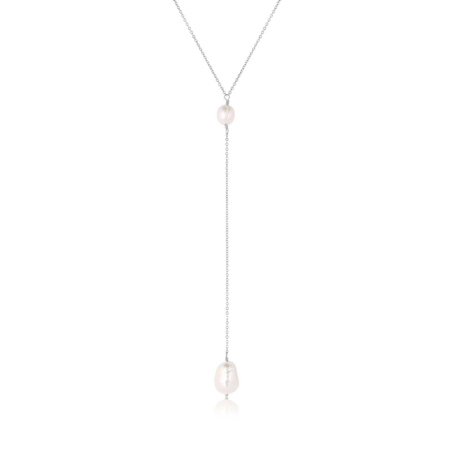 Set & Stones Women's Silver / White Penny Necklace In Metallic