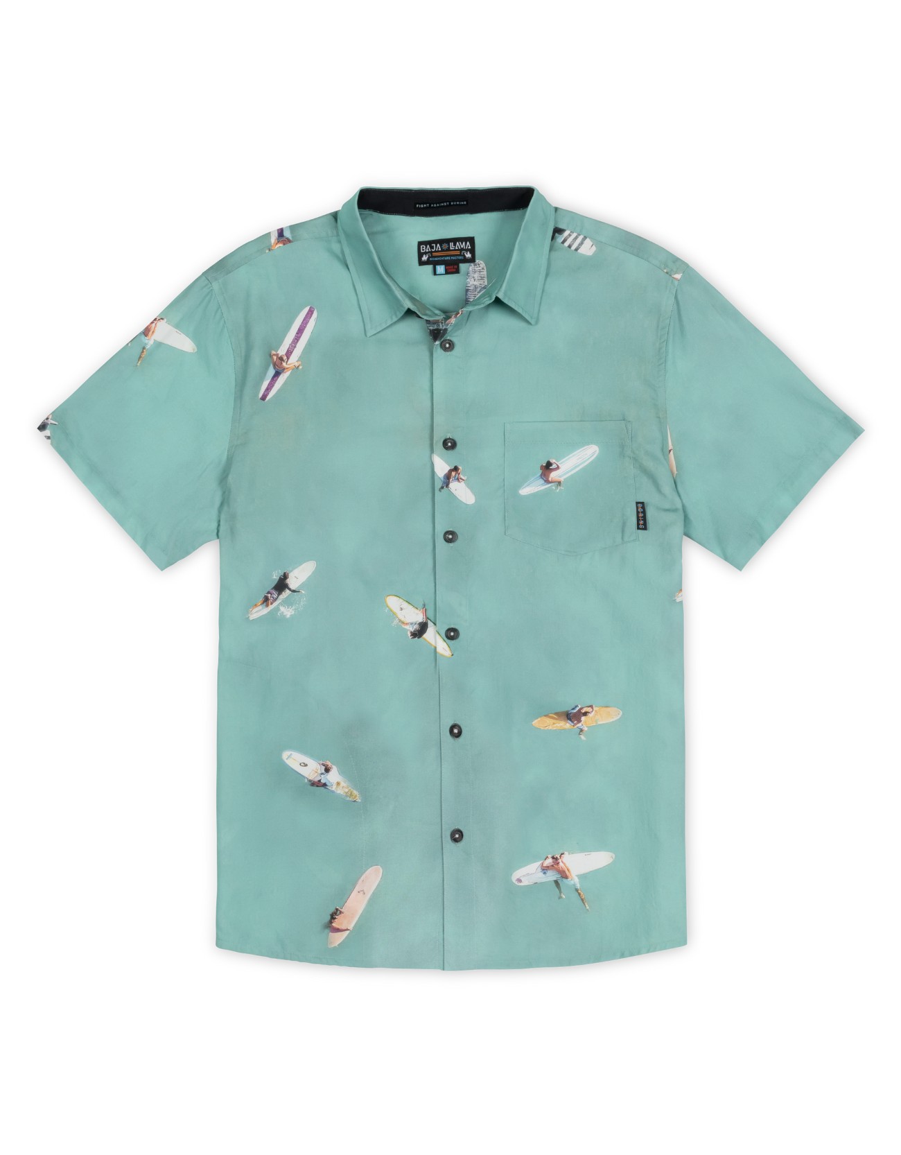 Men’s Paddle Fest - 7-Seas Button Up XXL Baja Llama