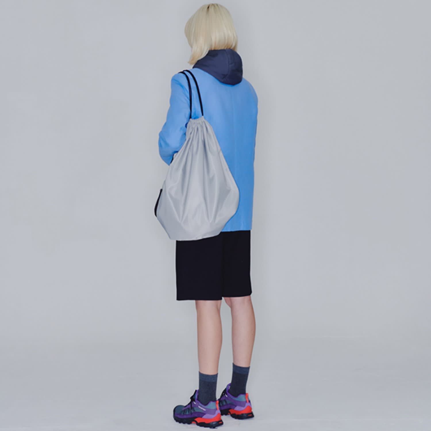 バックパック・リュック HAHARCHIVE Waterloo drawstring bag silver Waterloo Drawstring Bag - Silver | HAH ARCHIVE | Wolf & Badger