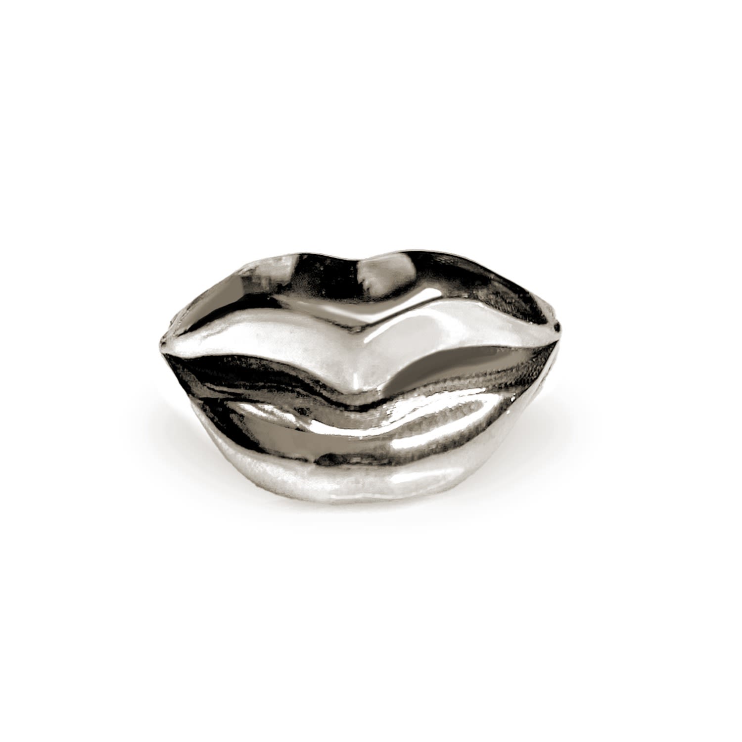 Perry Gargano The Dali Lips Ring - Sterling Silver - Womens Waterproof