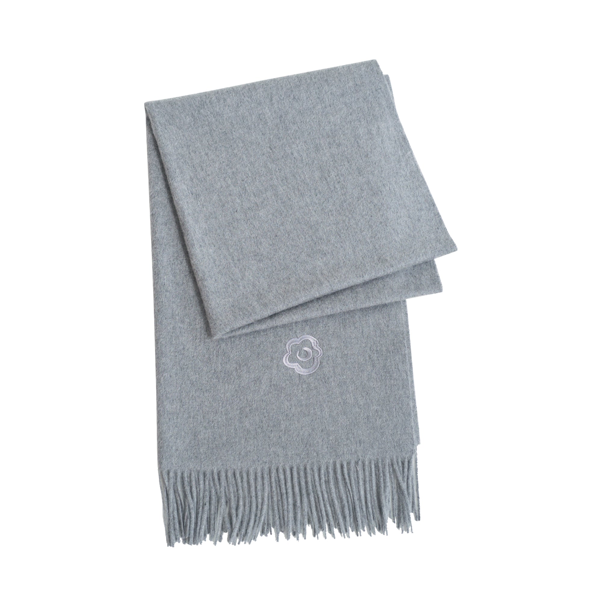 Lost Pattern Nyc Men's Grey "the Big Shawl" Oversized Cashmere Wrap - Gray Melange In Gray