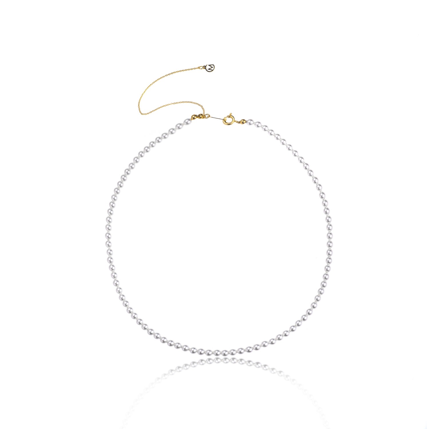 Miss Cecilia Women's Gold Evelyn Pearl Choker In Gold