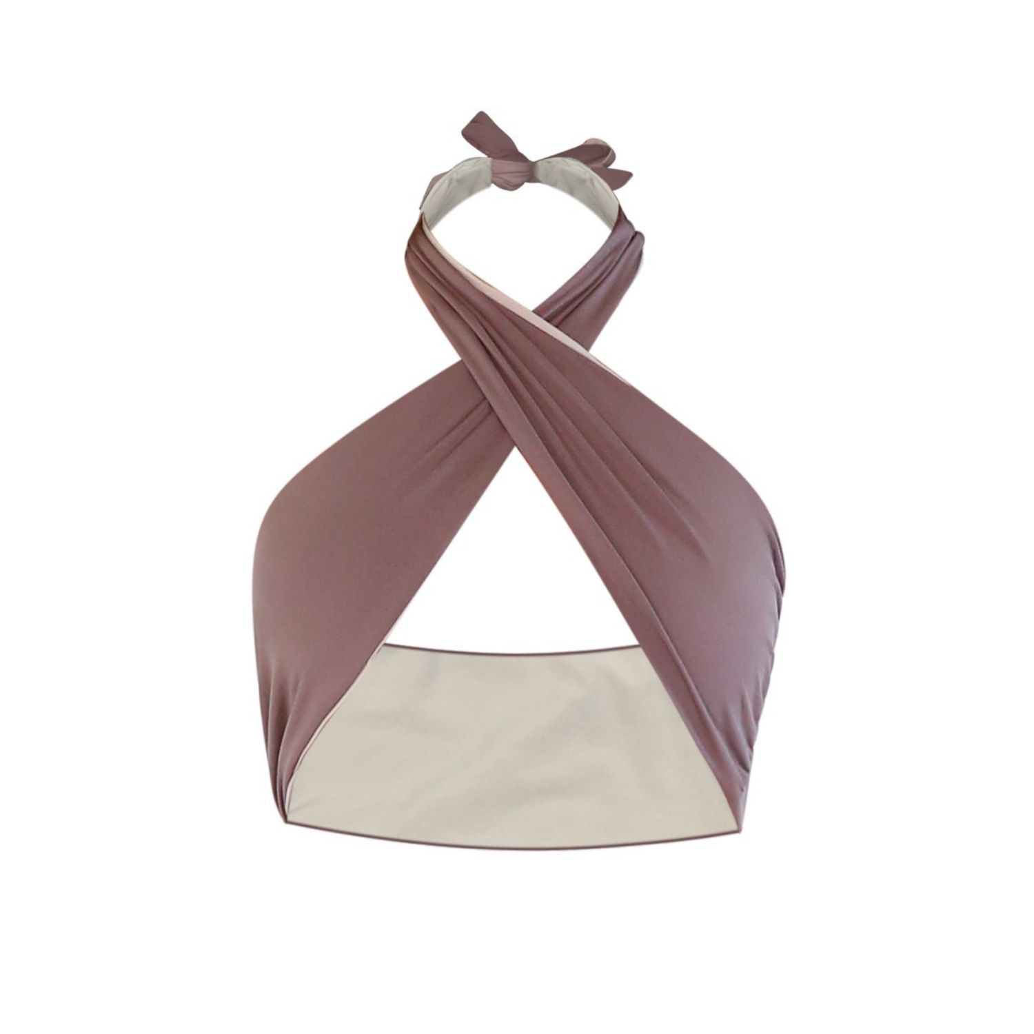 Belletage Swimwear Women's Brown The Indio Mystic Power Reversible Bikini Top In Brown