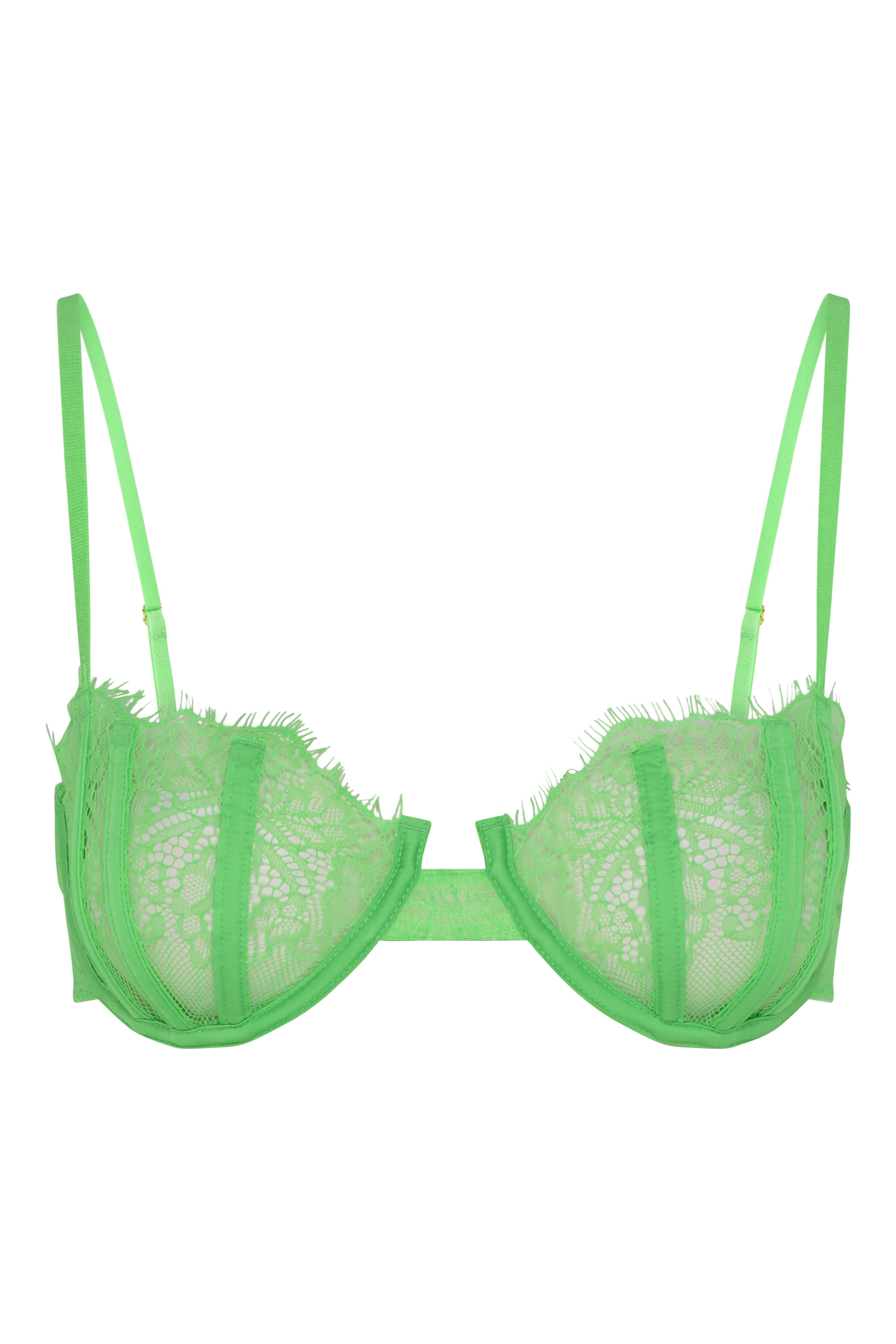 Women’s Green Maggie Bra 32D Wild Lovers London