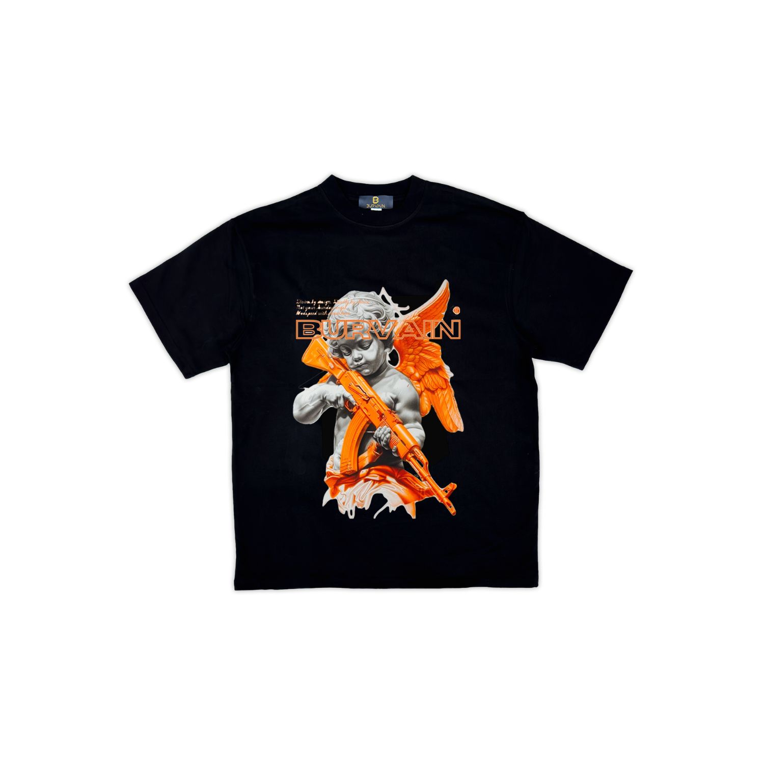 Burvain Men's Black  Bangel Tee