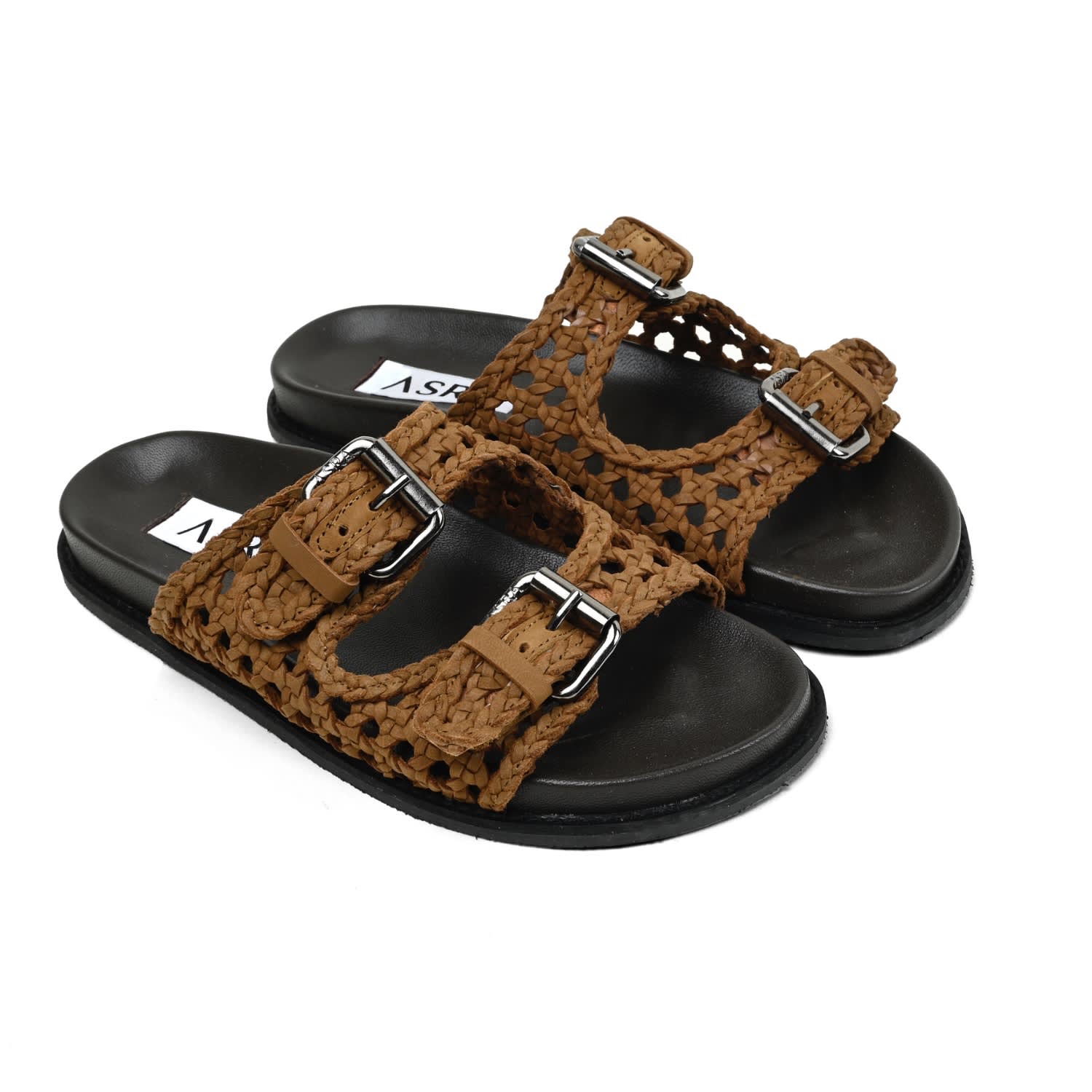 Asra Women's Nia - Brown Leather Sandal Azra In Brown