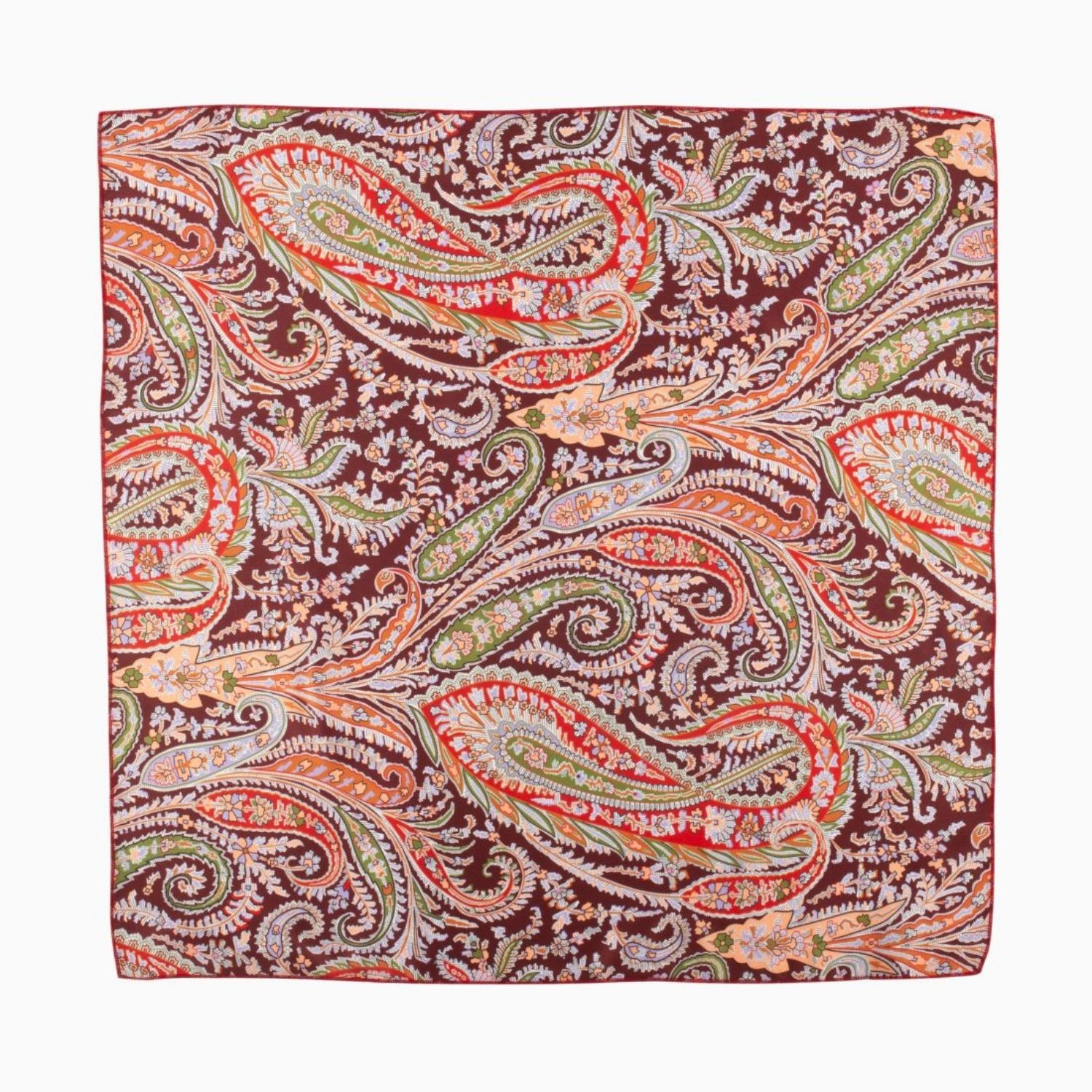 Le Colonel Women's Red / Green Liberty Vine Red Felix Silk Square In Multi