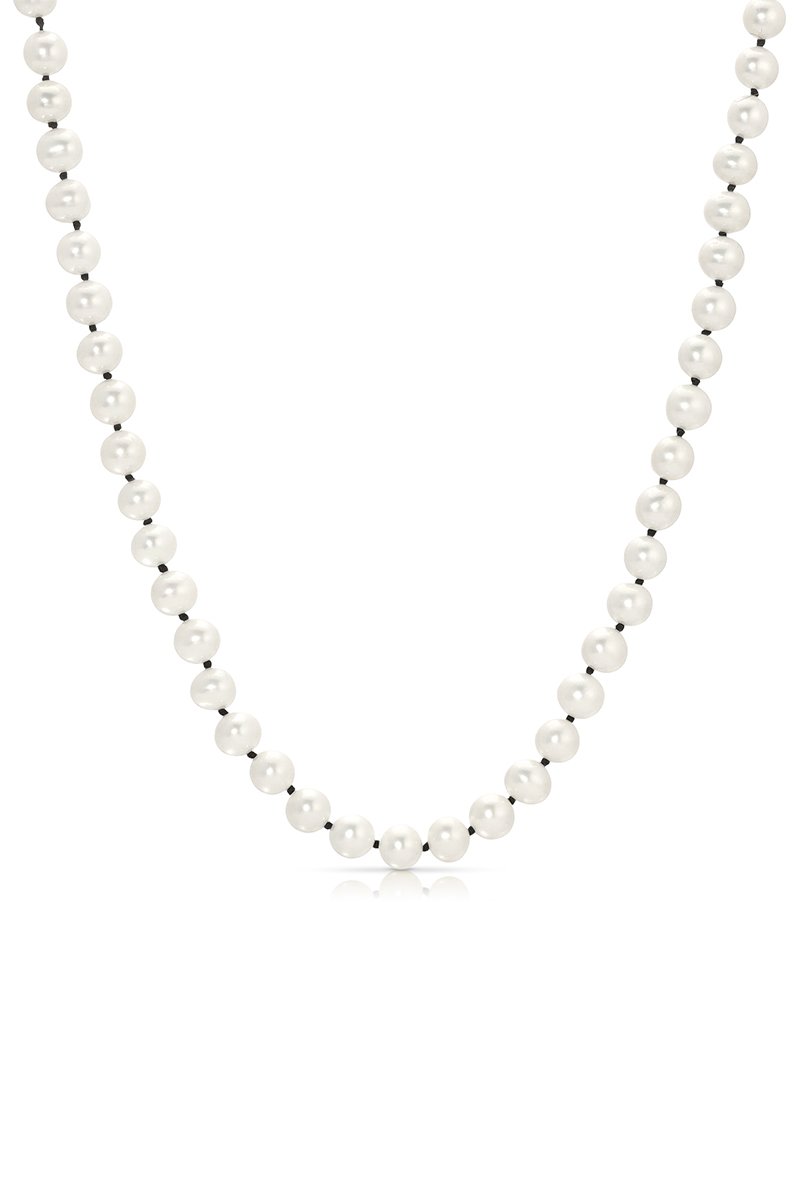 Men’s White Ian Freshwater Pearl Necklace Naiia