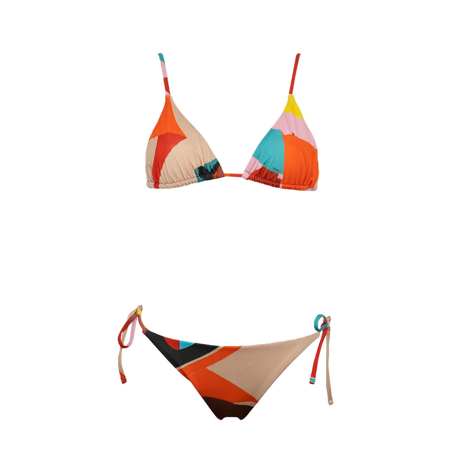 Aulala Paris Women's Aulala X Risbo Abstract Colorful Art Bikini Set - La La Land-