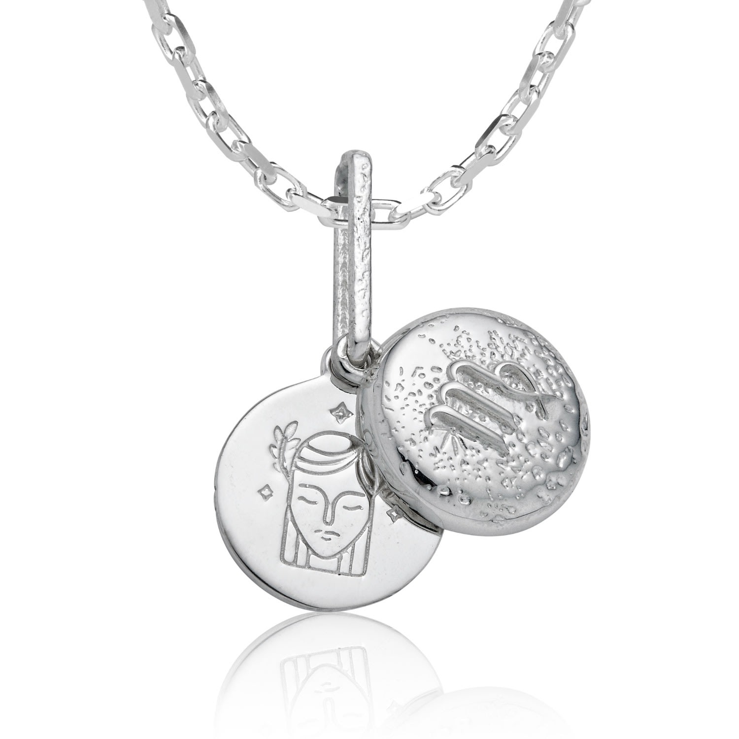 Cartography Women's Virgo - Zodiac Necklace In Sterling Silver