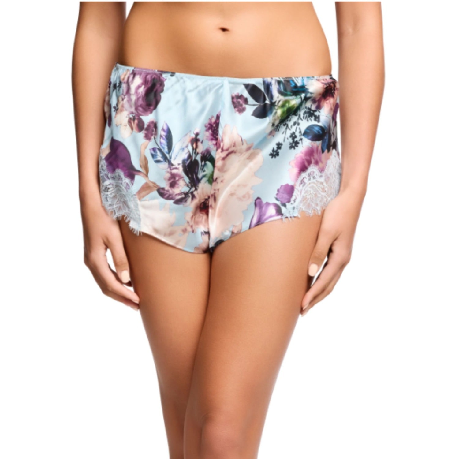 Sainted Sisters Women's Blue  Scarlett Knicker In Moody Blooms