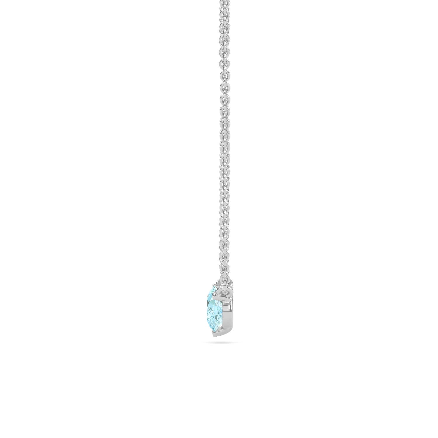 Fancy Vivid Blue Diamond Pear Necklace | Itara Jewelry | Wolf