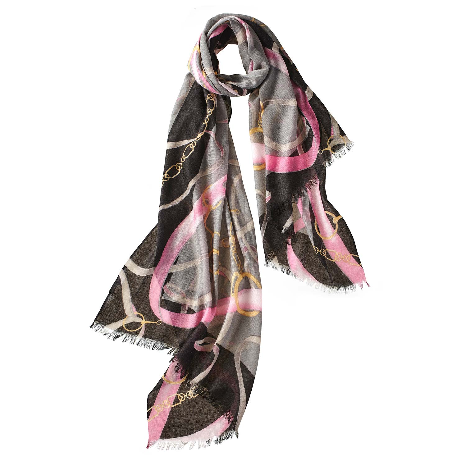 Women’s Alpine Cashmere Cavallo Scarf - Fuchsia