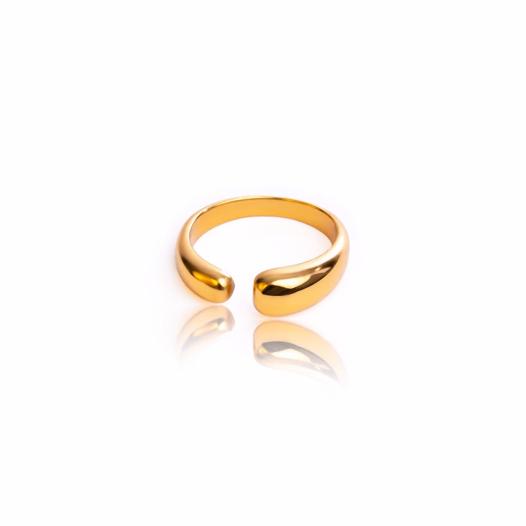 Tseatjewelry Women's Gold Align Ring In Gray