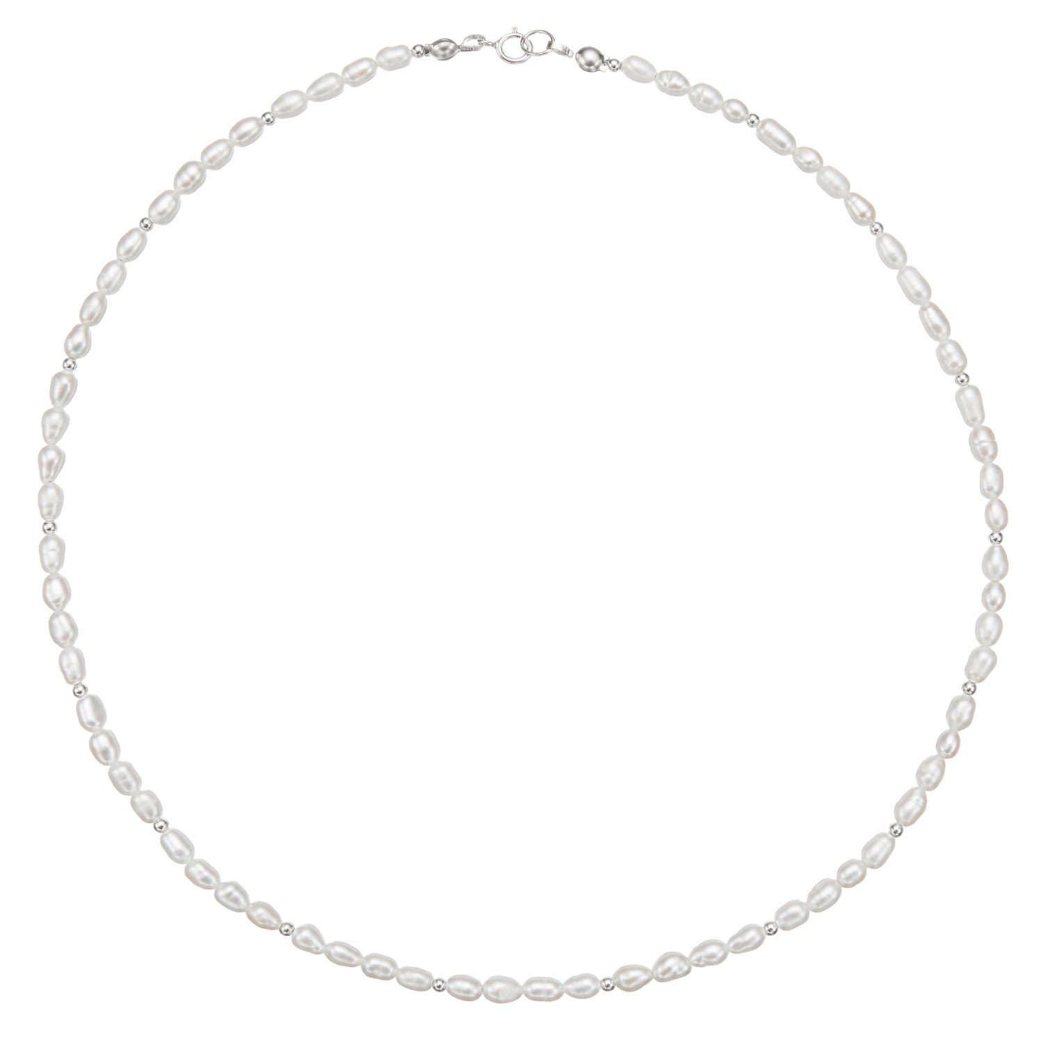 Lily & Roo Women's Silver Beaded Seed Pearl Choker In Silver