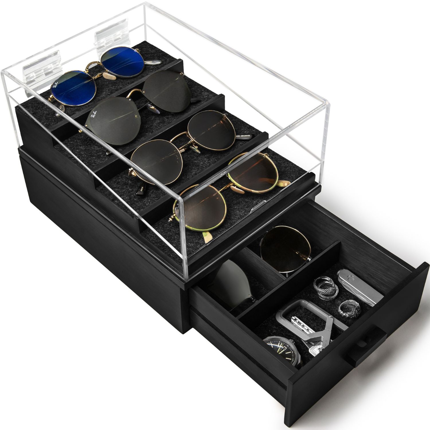 Holme & Hadfield Women's The Sun Deck - Black In Black