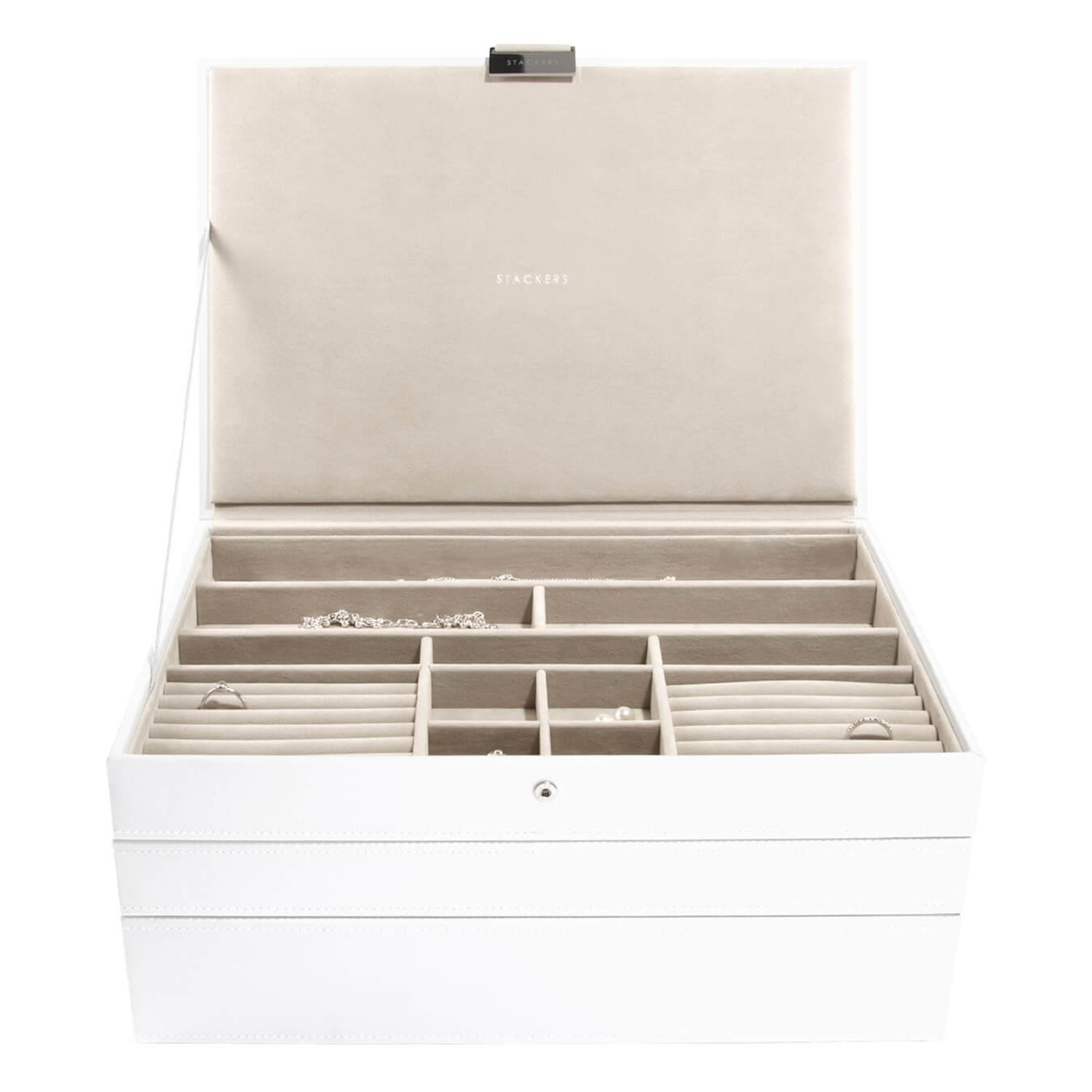 Women’s White Supersize Jewellery Box Stackers