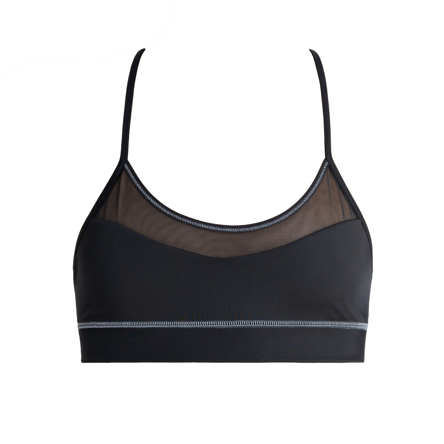 Women’s Black / Grey Sports Bra - Tiffany - Black/Grey Medium Bodyguard