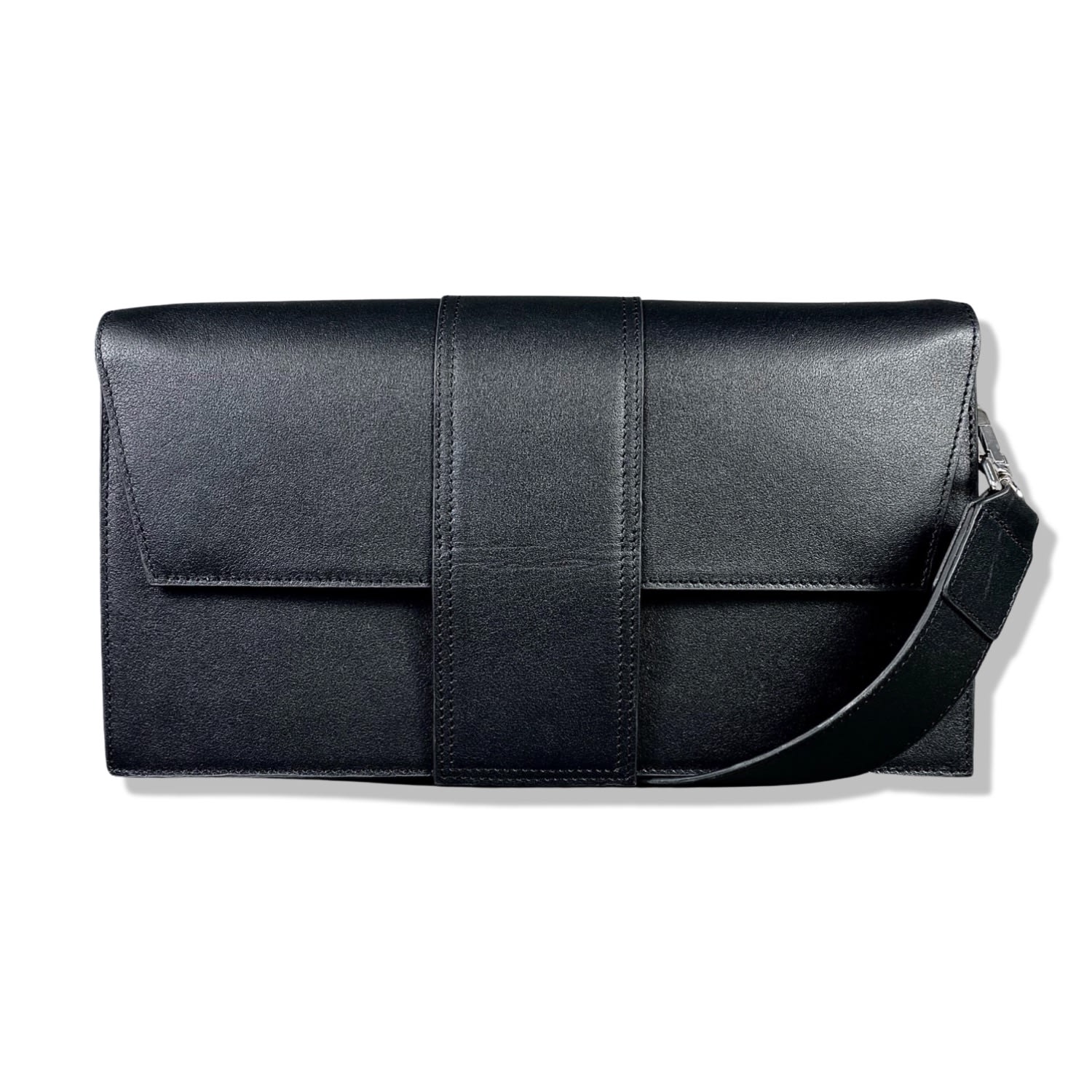 Women’s Black Leather Crossbody Envelope Handbag Leatherco.