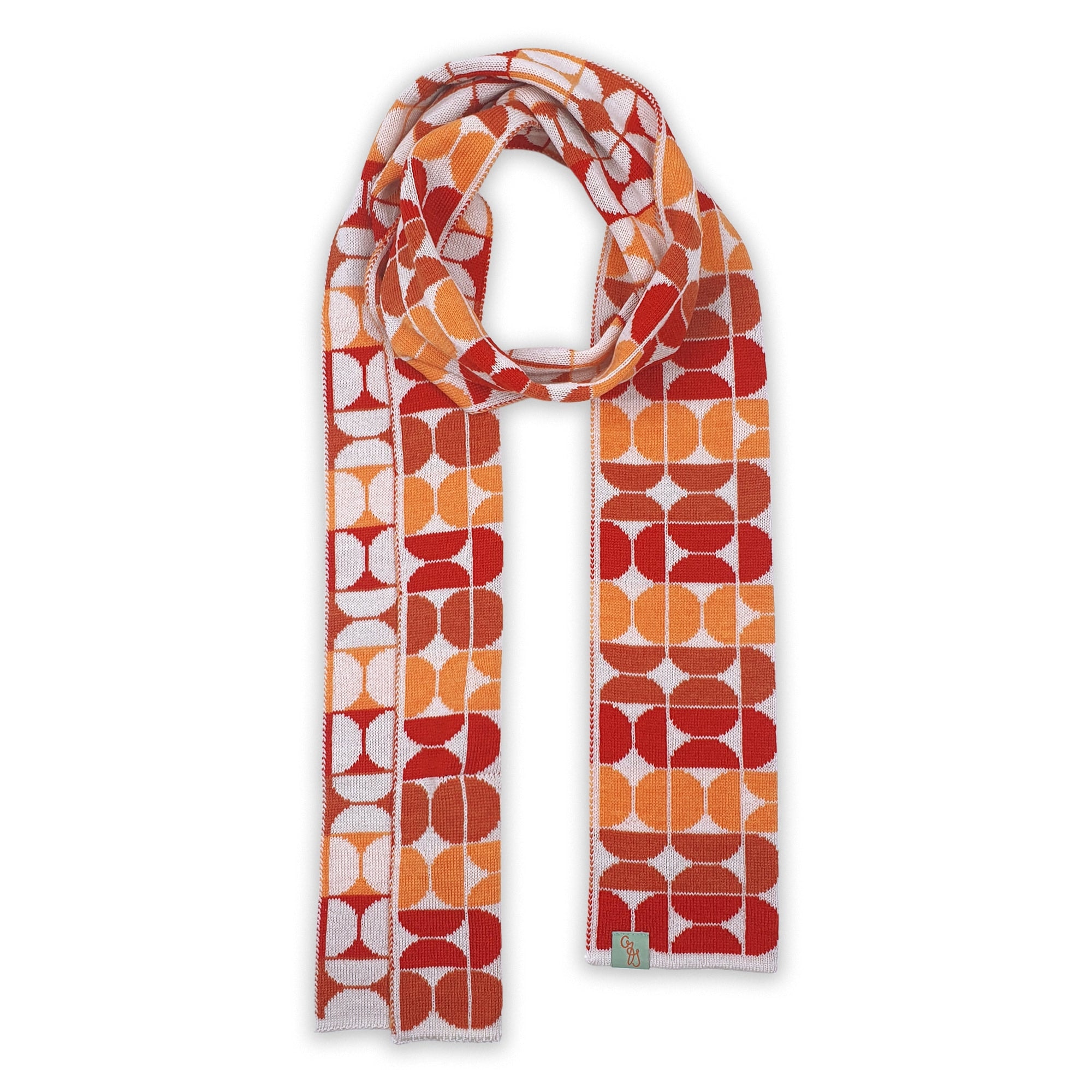 Otto & Spike Women's Scarves - Halstuch - Merino - Red