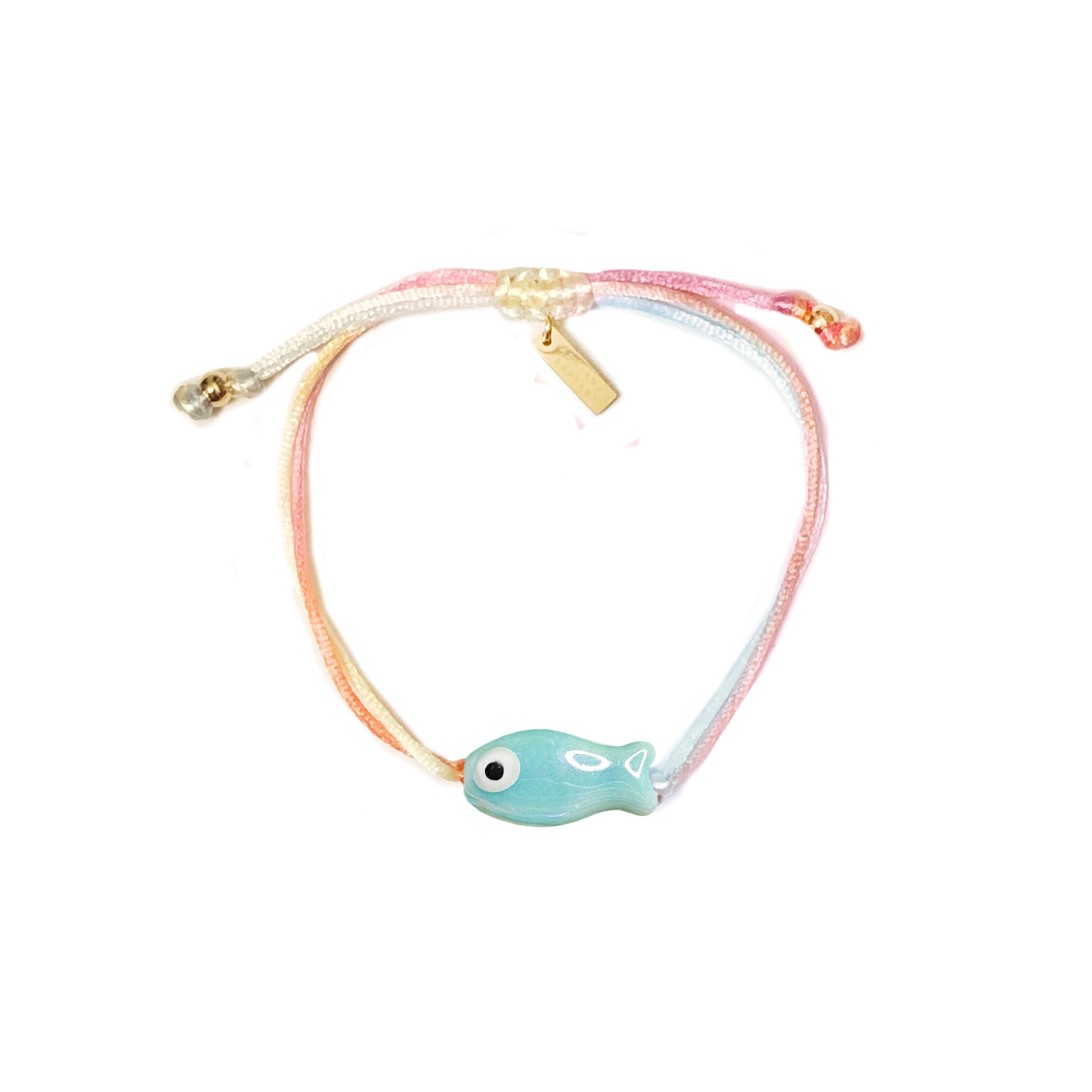 Adriana Pappas Designs Women's Go Fish Kid's Bracelet - Blue In Blue