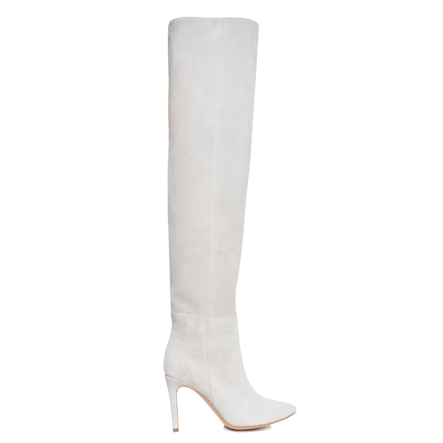 Ginissima Women's Milana Grey Long Boots Reversible Leather In Grey