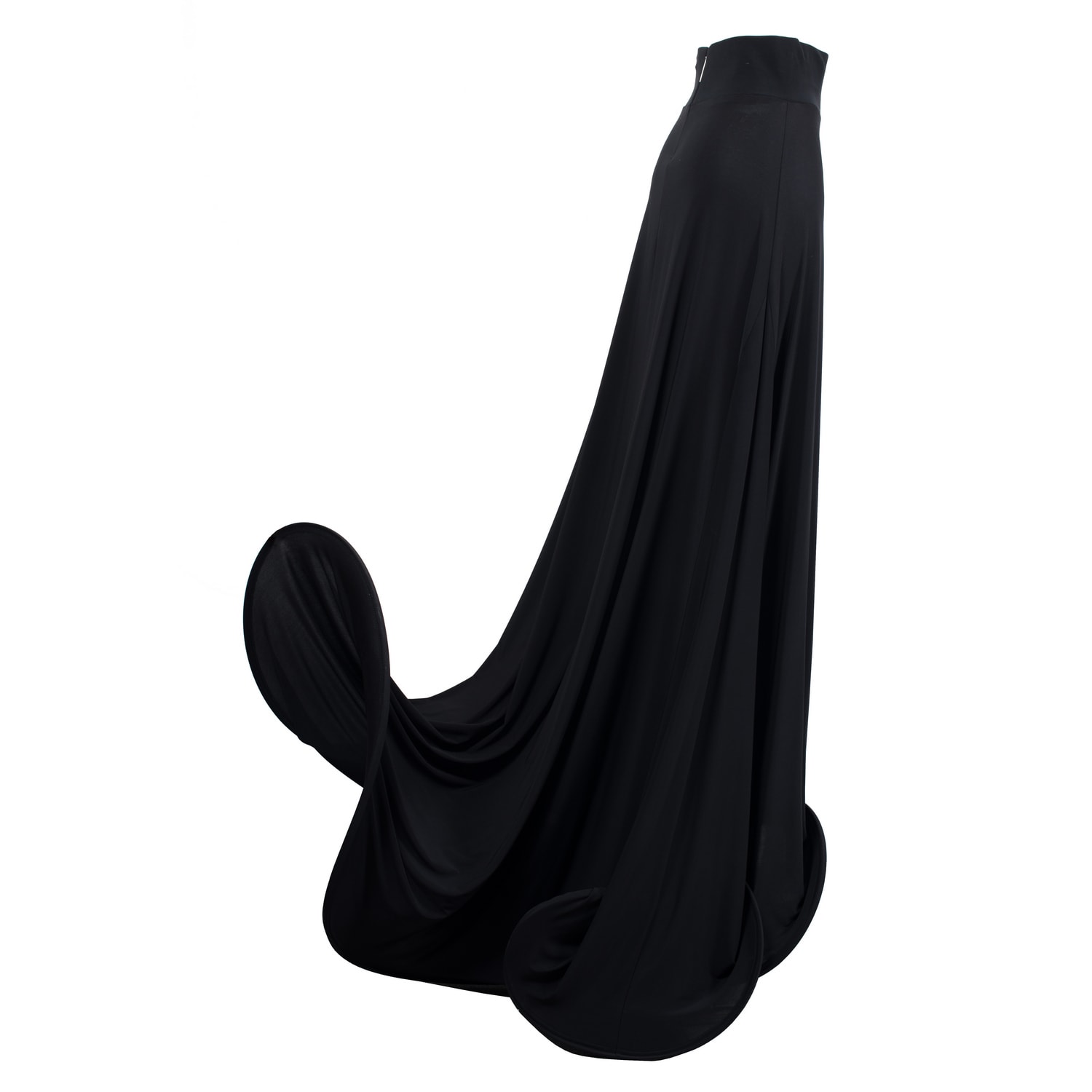 Women's Black Statement Long Skirt | Medium | Laura Daili