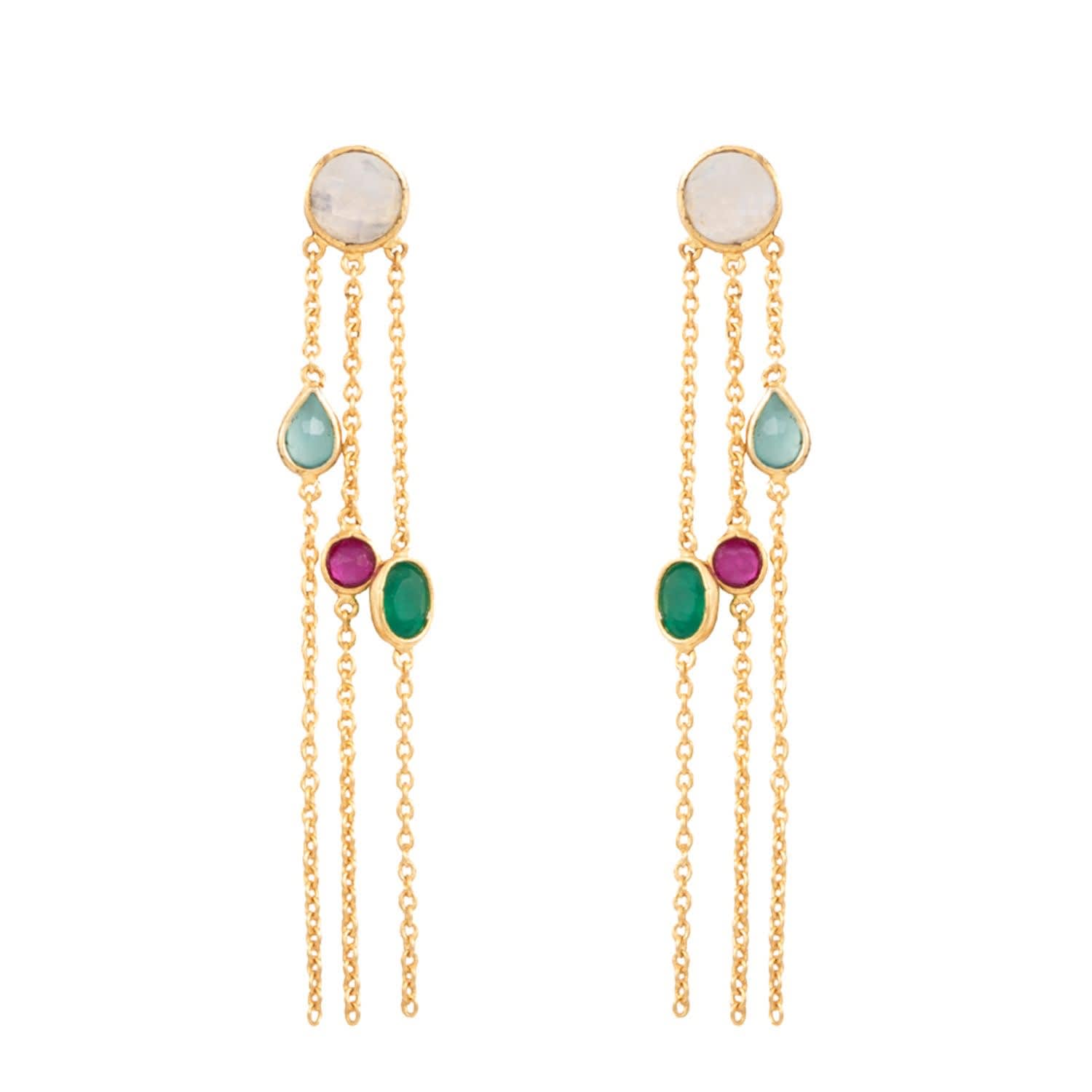 Blue Thelma Earrings, LAVANI JEWELS