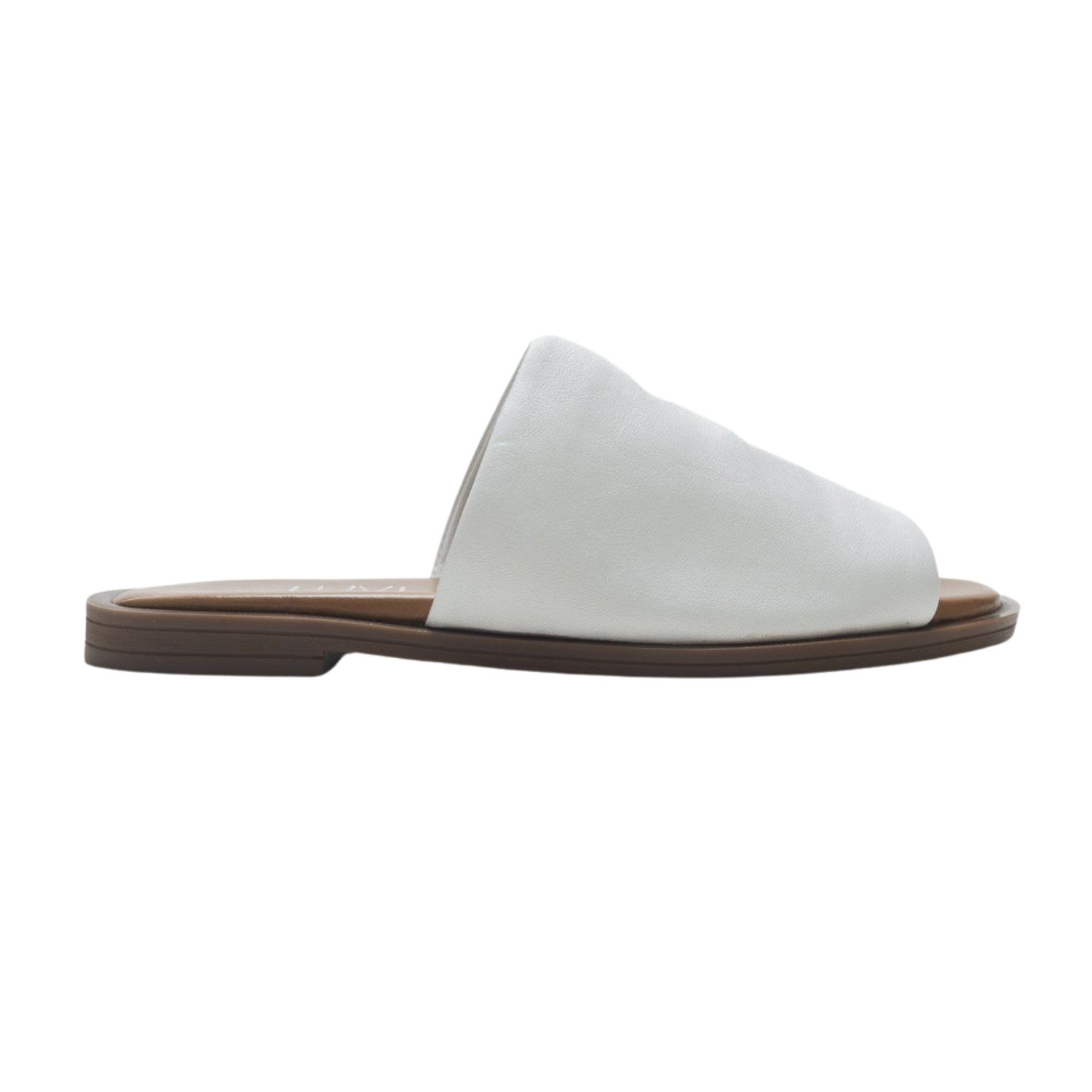 Forever & Always Shoes Clau Leather Sandal In Gray