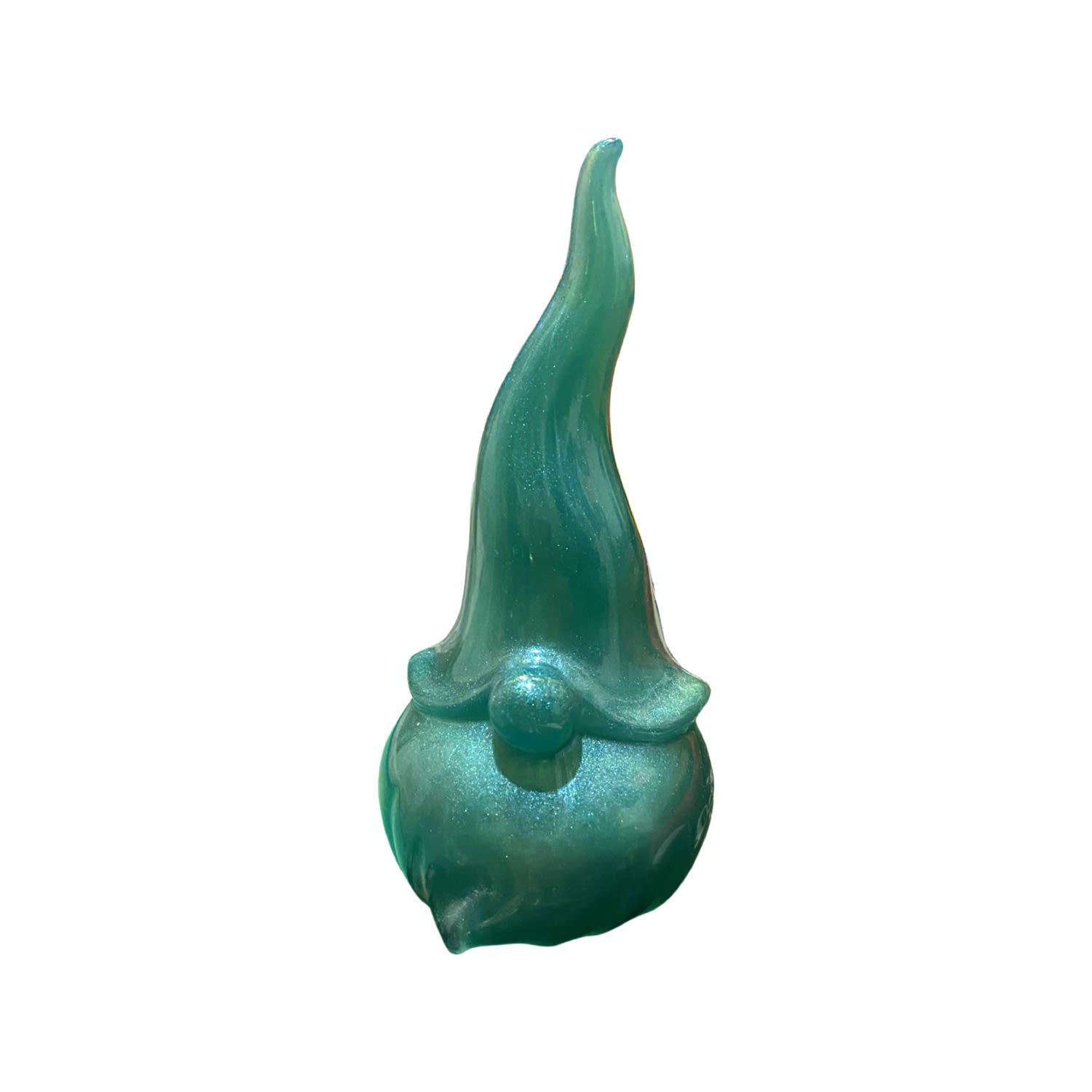 By Shax Sparkly Green Gonk Figurine - Large In Green