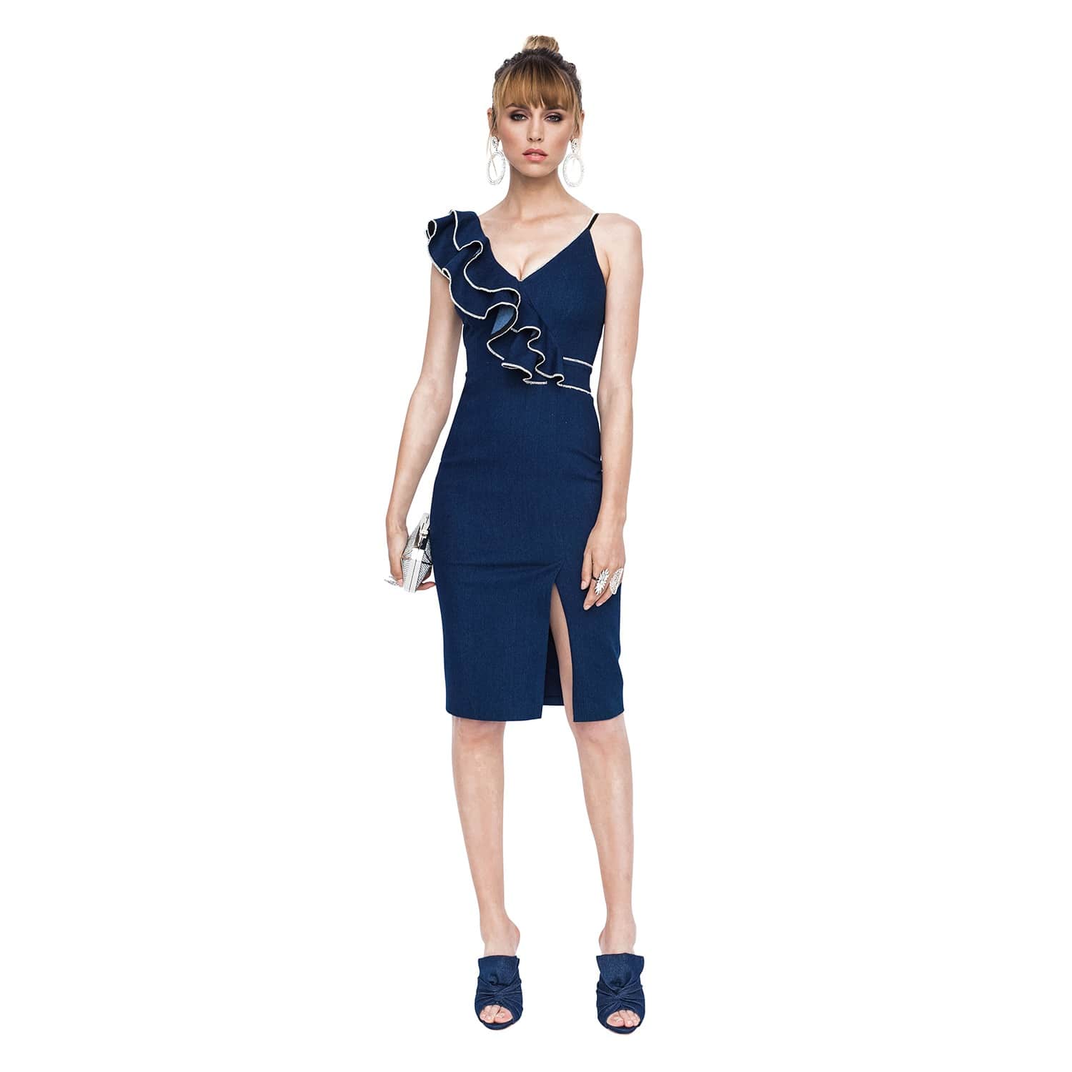 Ruffle Bust Dress