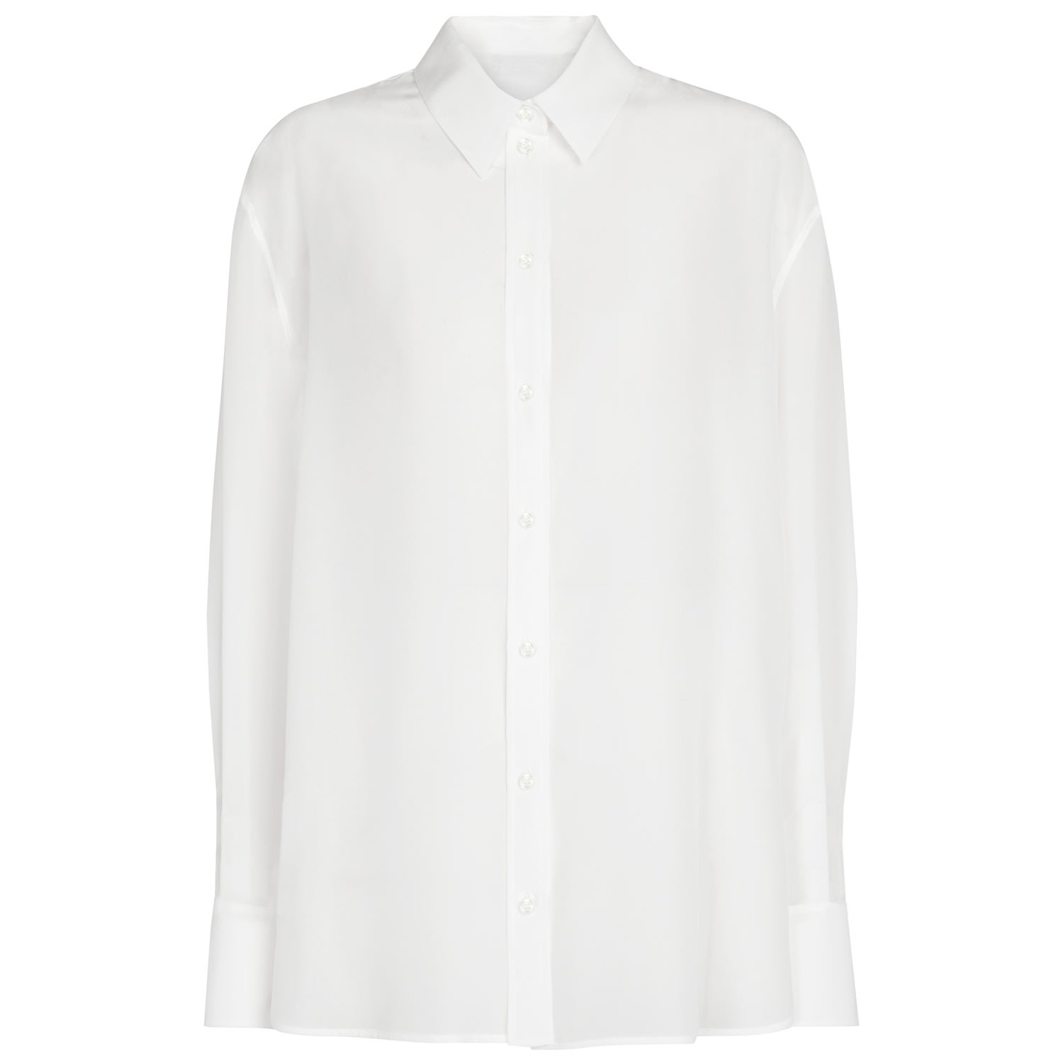 Framboise Women's Kairi White Silk Shirt In White