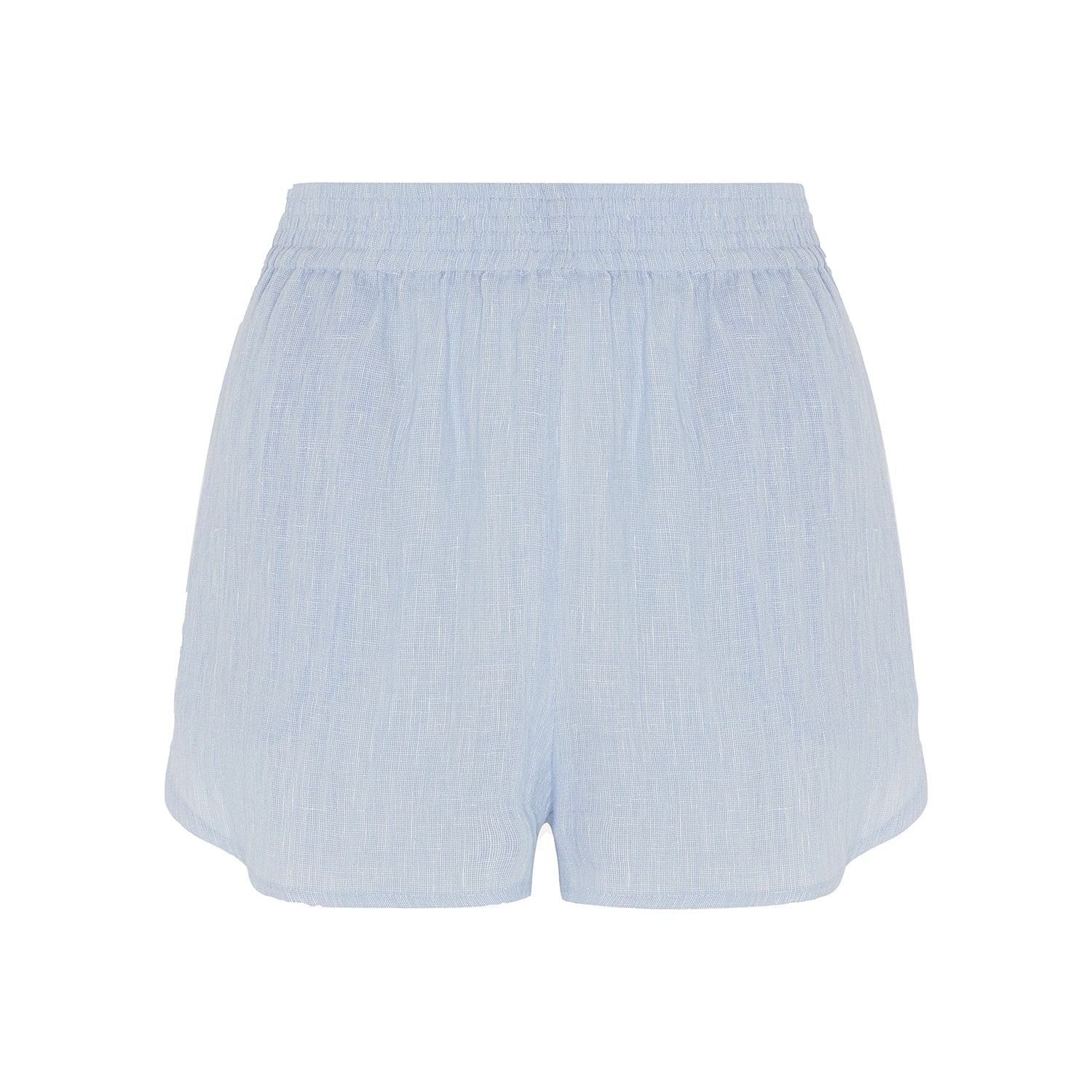 Darcy Linen Short - Chambray Blue Large The Summer Edit
