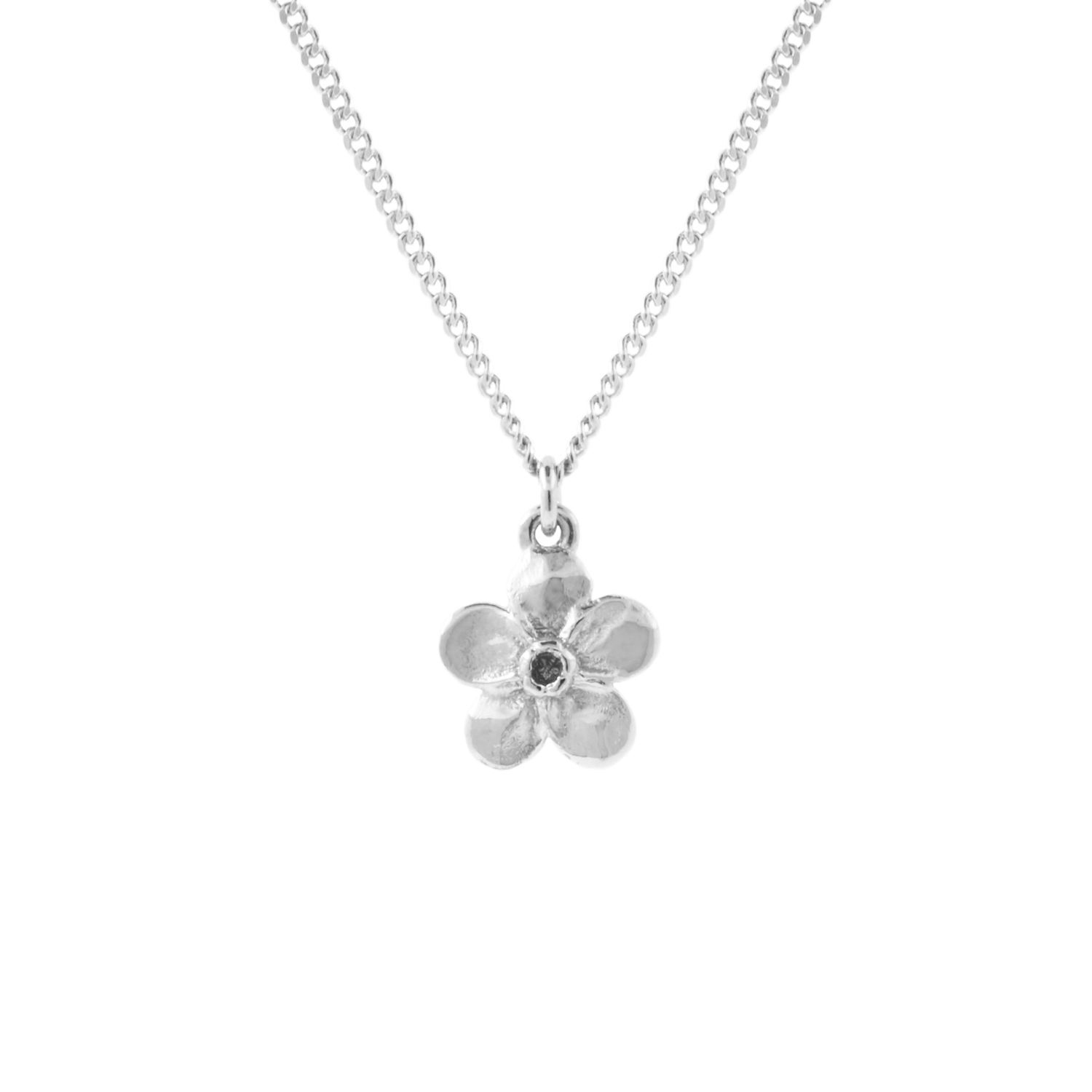 AW2006 FORGET ME NOT シルバーネックレス Forget Me Not Necklace – Silver | Lee Renee | Wolf & Badger