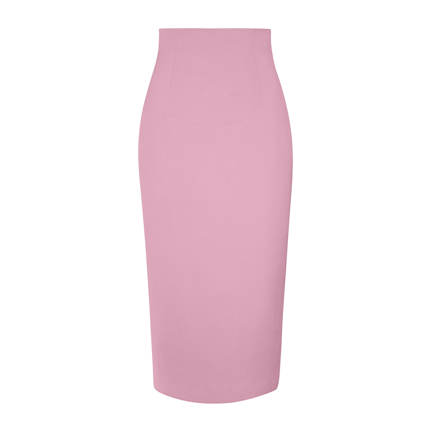 Tia Dorraine Women's Pink / Purple High-waist Pencil Midi Skirt - Cotton Candy